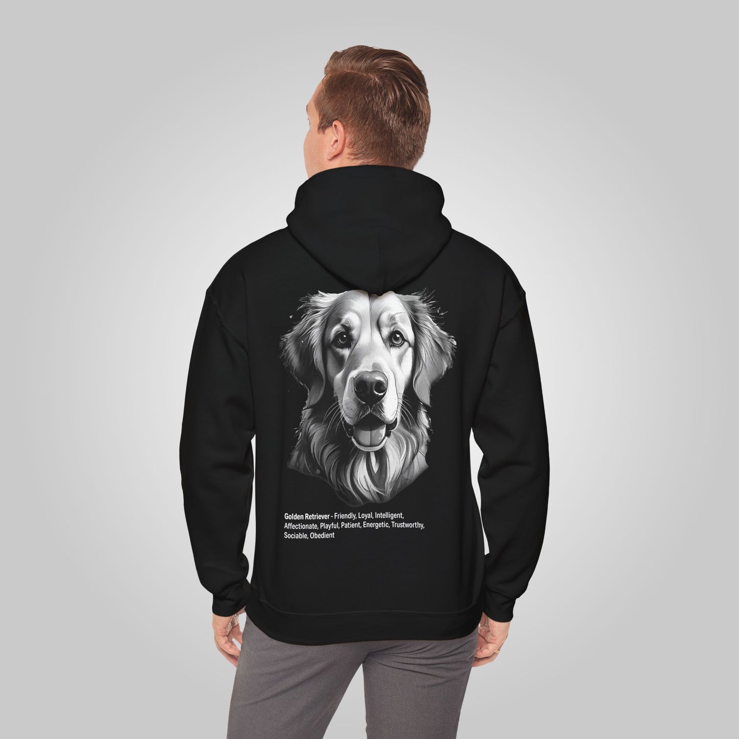 Golden Retriever Dog Unisex Heavy Blend™ Hooded Sweatshirt - Golden Retriever Hoodie