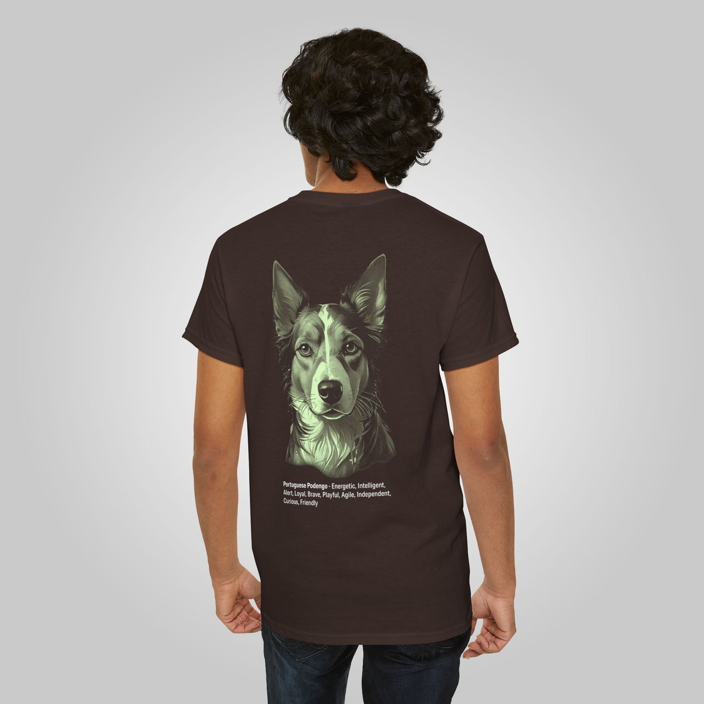 Portuguese Podengo Dog Unisex Heavy Cotton Tee - Portuguese Podengo Tee