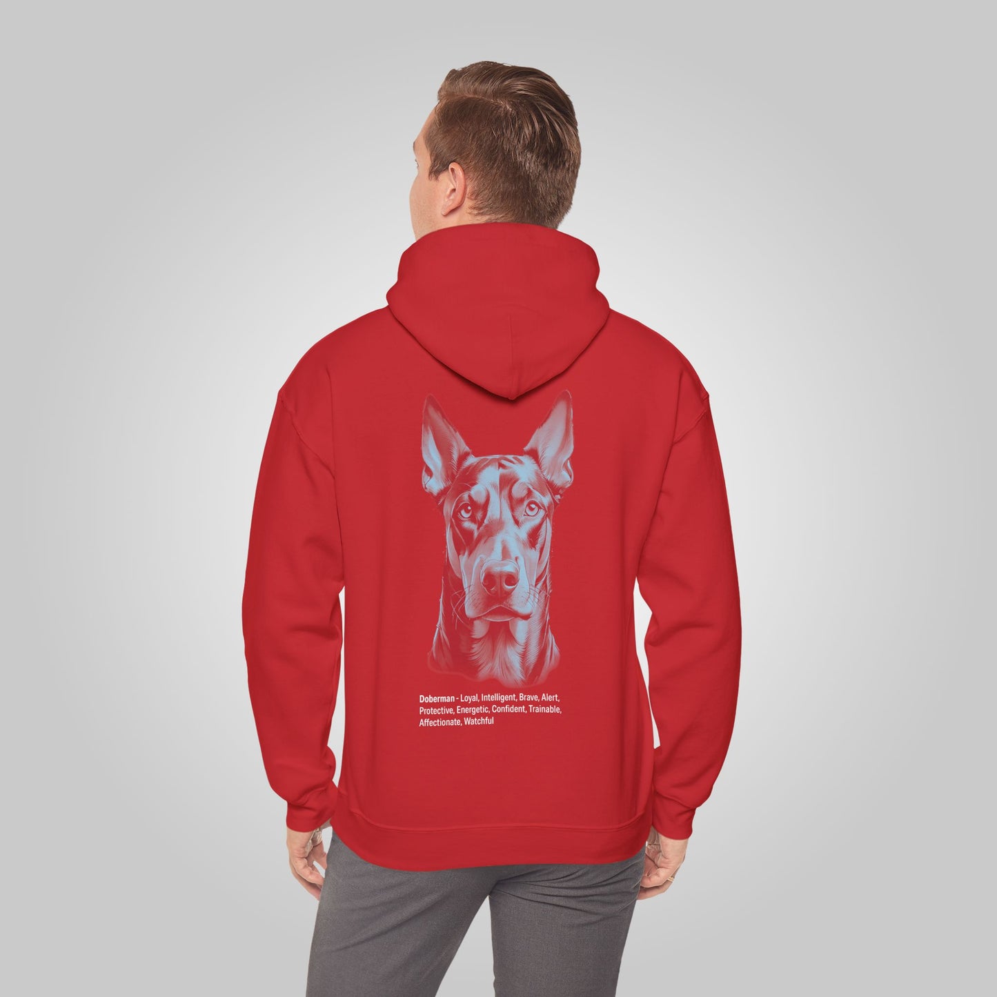 Doberman Dog Unisex Heavy Blend™ Hooded Sweatshirt - Doberman Hoodie