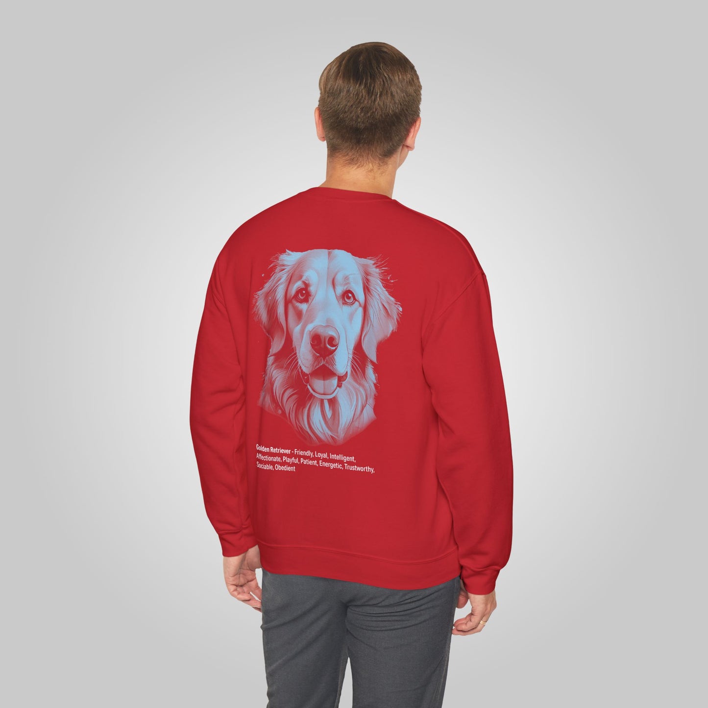 Golden Retriever Dog Unisex Heavy Blend™ Crewneck Sweatshirt - Golden Retriever Sweatshirt