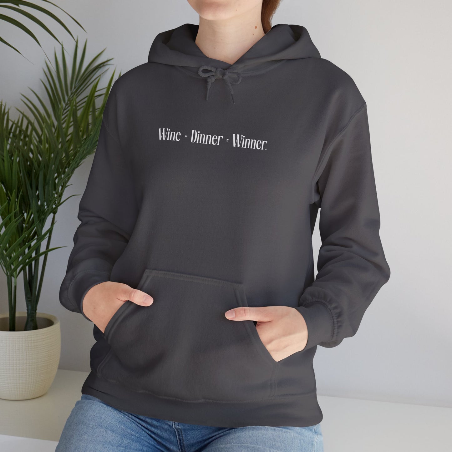 Wine+Dinner Unisex Heavy Blend™ Hooded Sweatshirt - Winner Hoodie