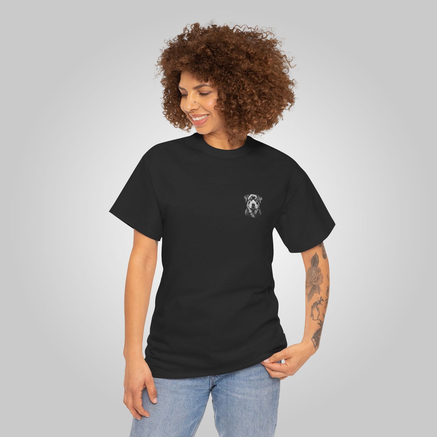 Rottweiler Dog Unisex Heavy Cotton Tee - Rottweiler Tee