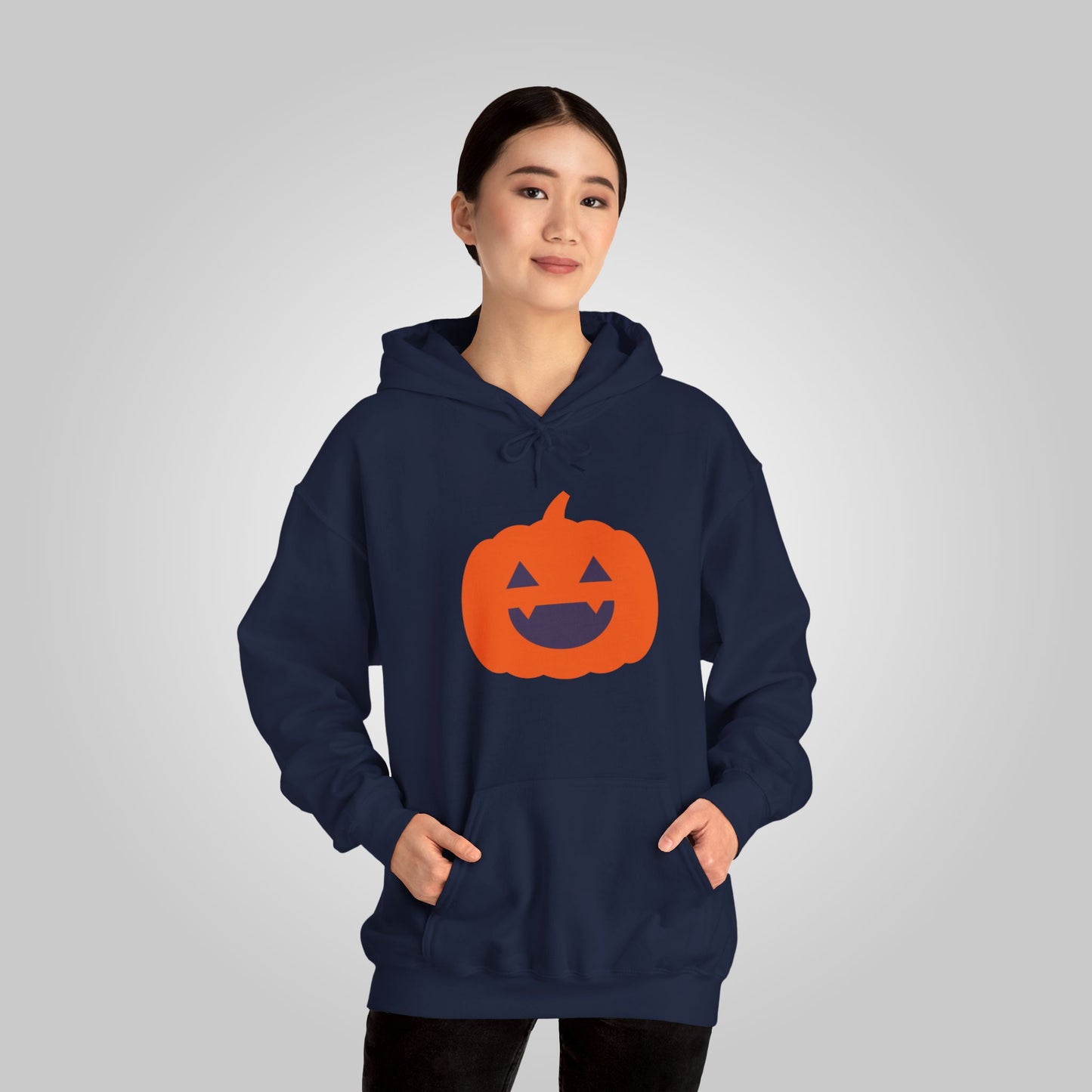 Halloween Pumpkin Head Unisex Heavy Blend™ Hooded Sweatshirt, Harvest Jack Hoodie, Halloween Hoodie