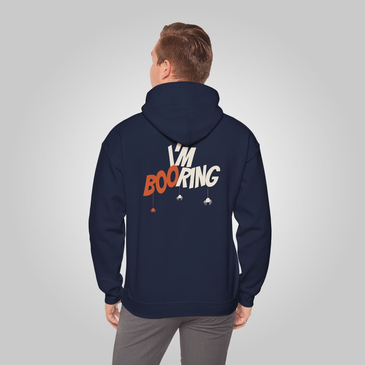 Halloween I am booring Unisex Heavy Blend™ Hooded Sweatshirt, I am booring Hoodie, Halloween Hoodie