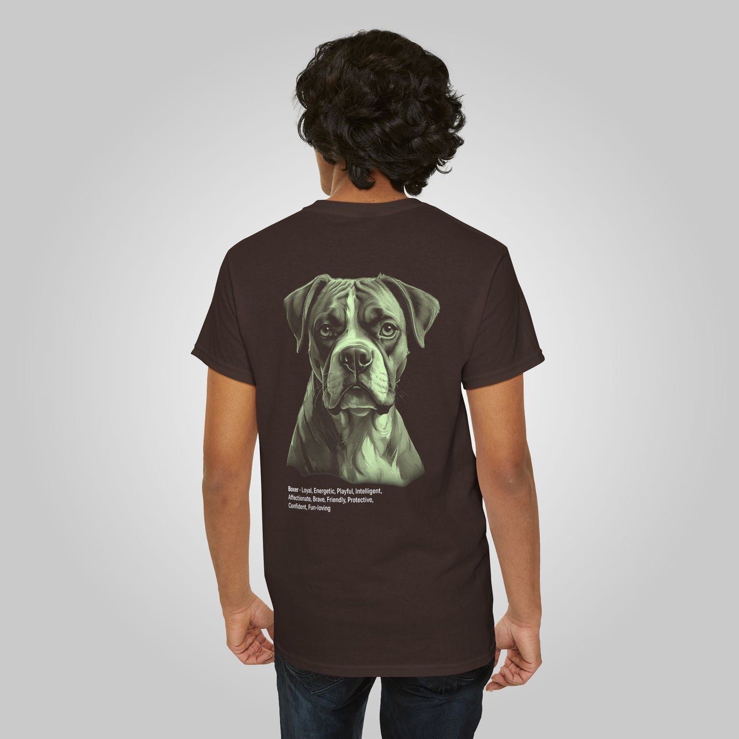 Boxer Dog Unisex Heavy Cotton Tee - Boxer Tee