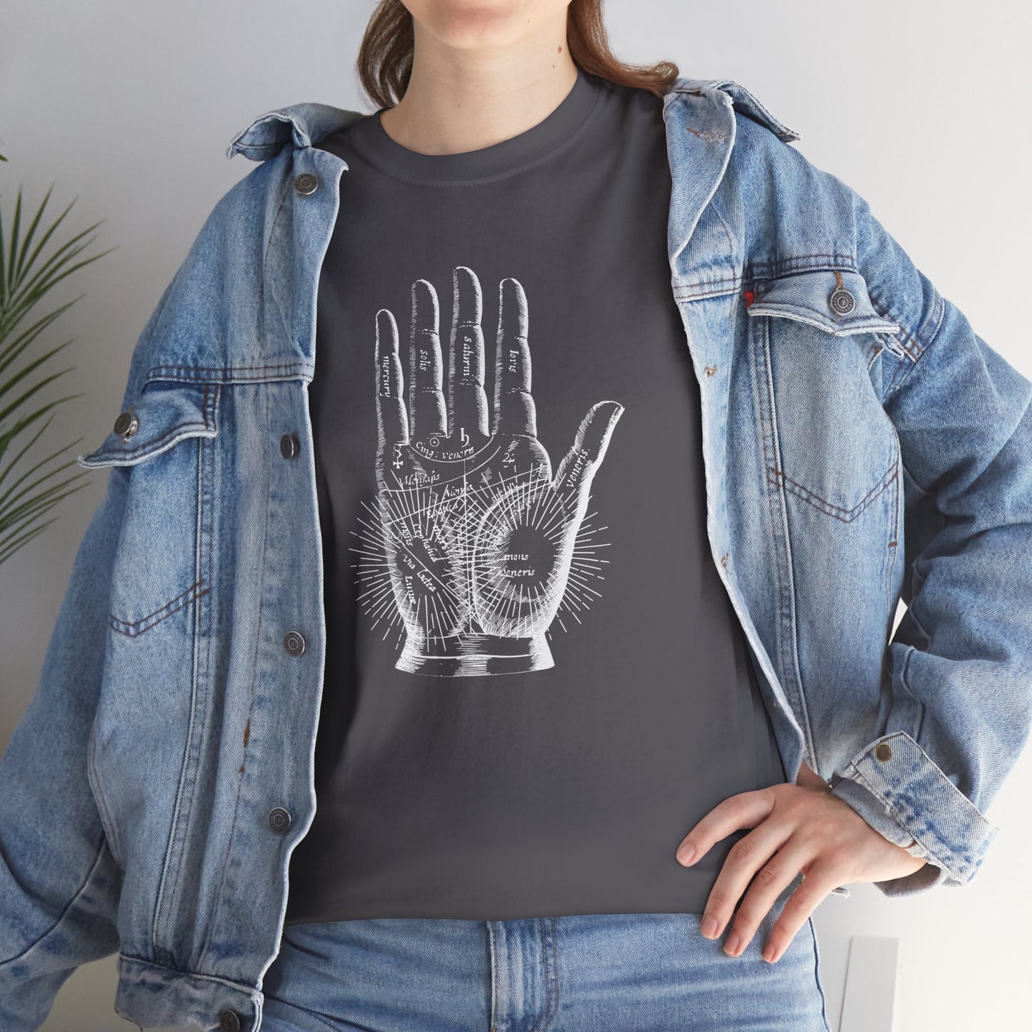 Halloween Hands of Destiny Unisex Heavy Cotton Tee, Guided by Fate T-Shirt, Halloween Tee