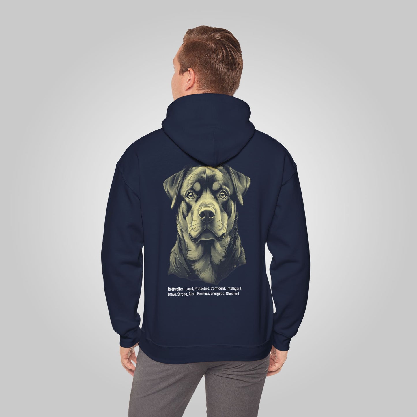 Rottweiler Dog Unisex Heavy Blend™ Hooded Sweatshirt - Rottweiler Hoodie