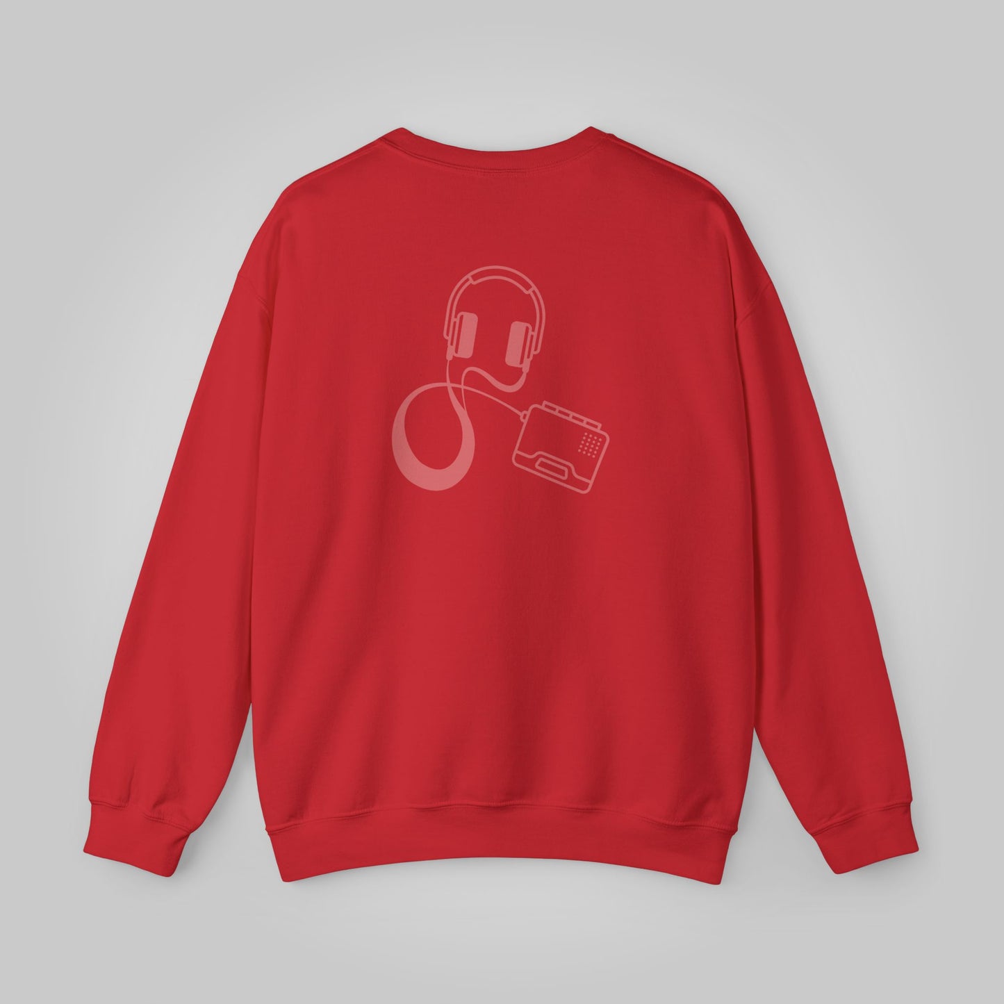 Walkman, Retro 80s Unisex Heavy Blend™ Crewneck Sweatshirt, Walkman Sweatshirt