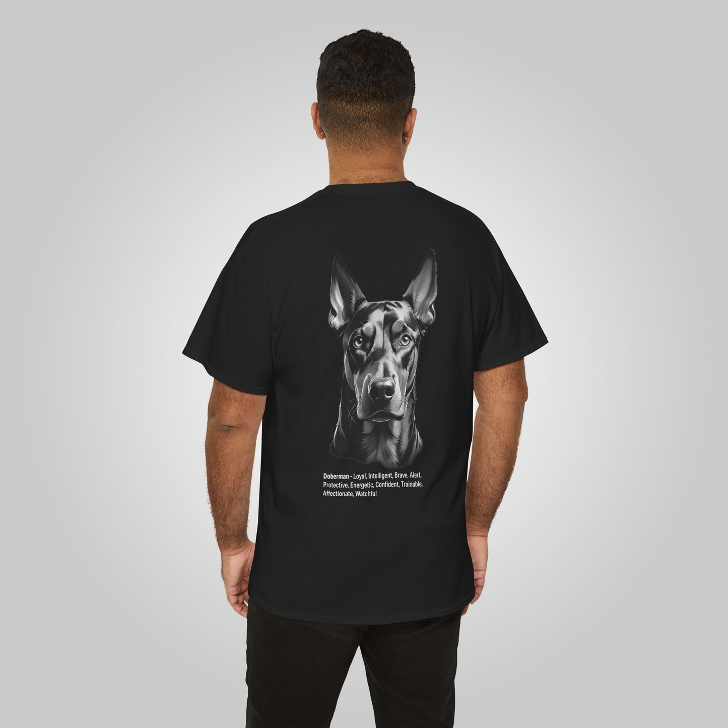 Doberman Dog Unisex Heavy Cotton Tee - Doberman Tee