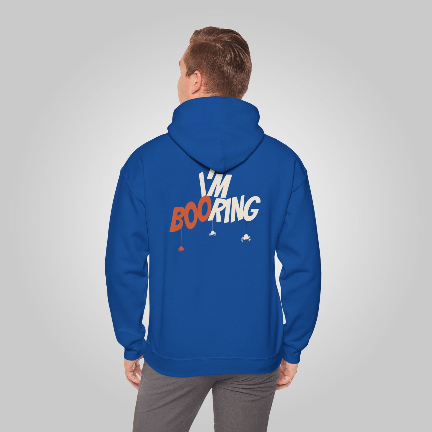 Halloween I am booring Unisex Heavy Blend™ Hooded Sweatshirt, I am booring Hoodie, Halloween Hoodie