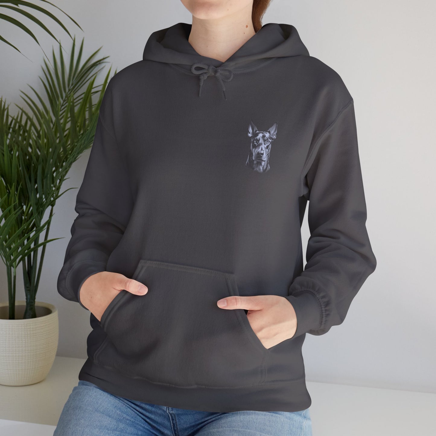 Doberman Dog Unisex Heavy Blend™ Hooded Sweatshirt - Doberman Hoodie