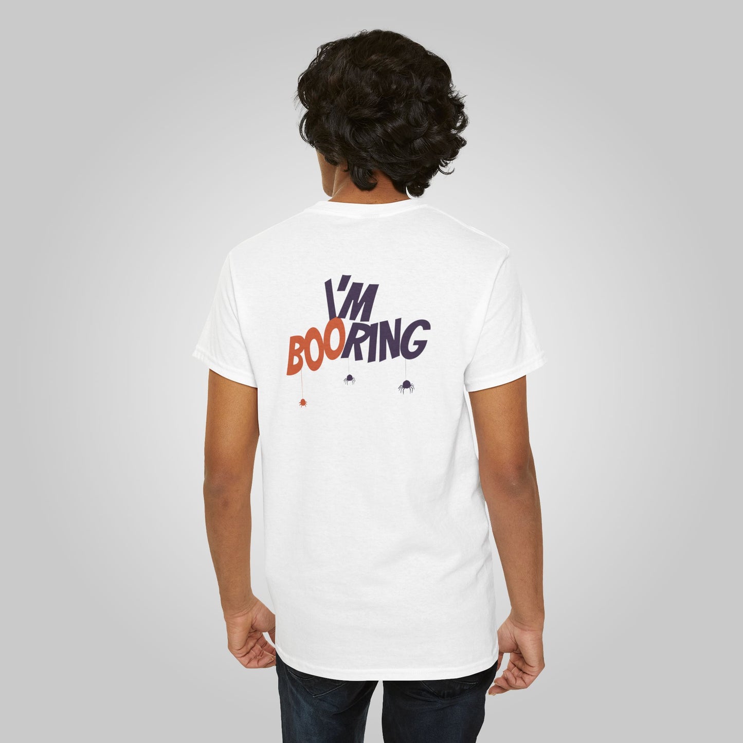 Halloween I am booring Unisex Heavy Cotton Tee, I am booring T-Shirt, Halloween Tee