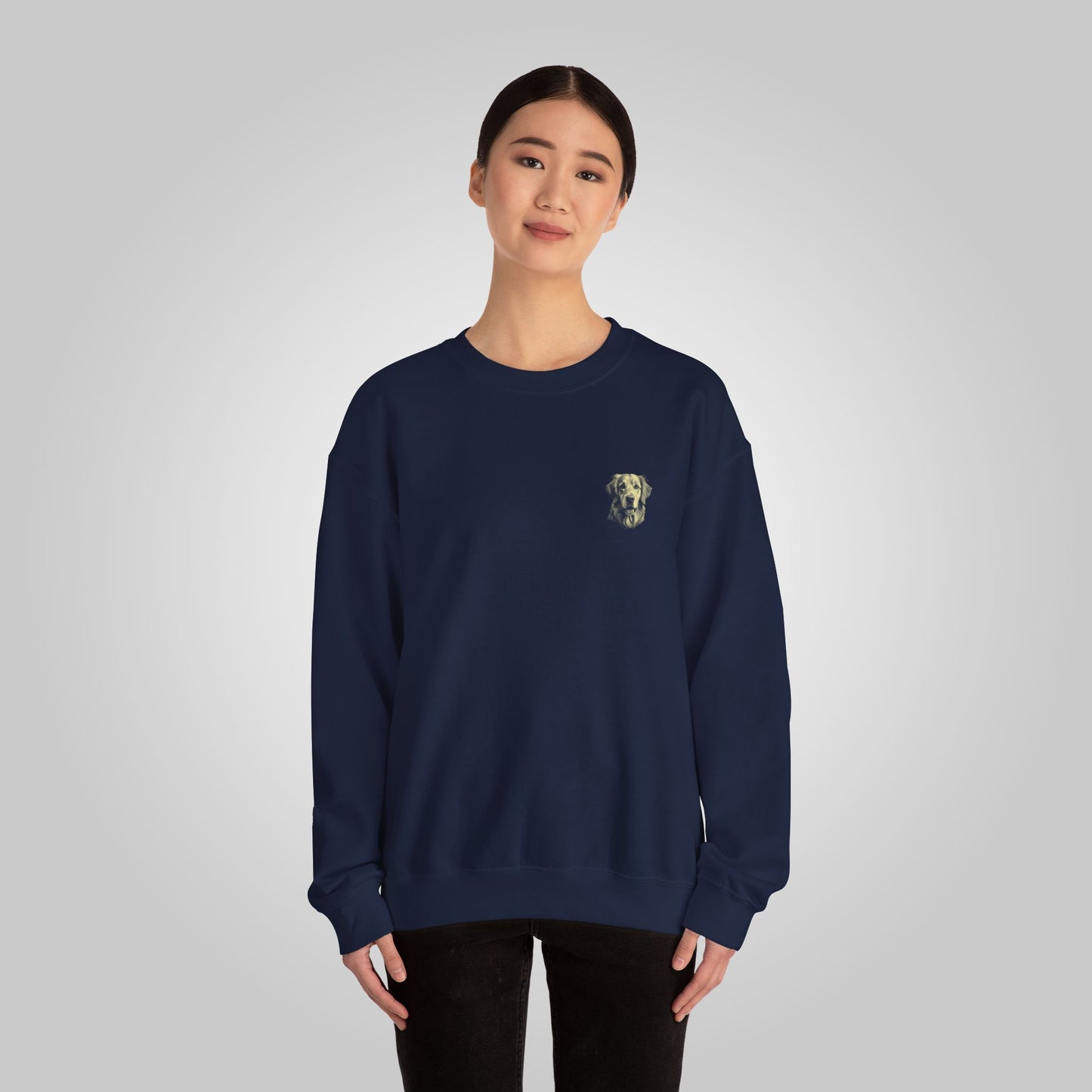 Golden Retriever Dog Unisex Heavy Blend™ Crewneck Sweatshirt - Golden Retriever Sweatshirt