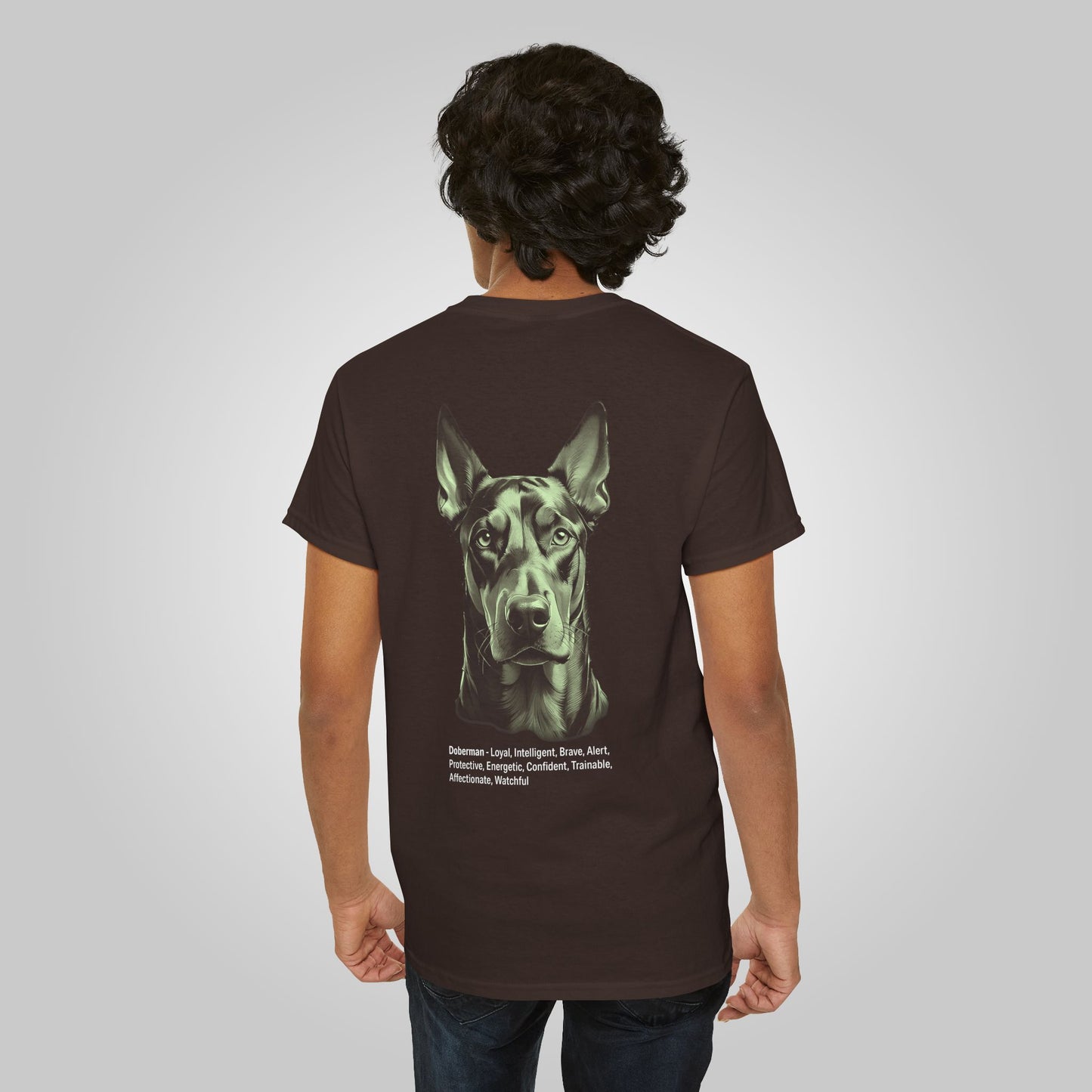 Doberman Dog Unisex Heavy Cotton Tee - Doberman Tee