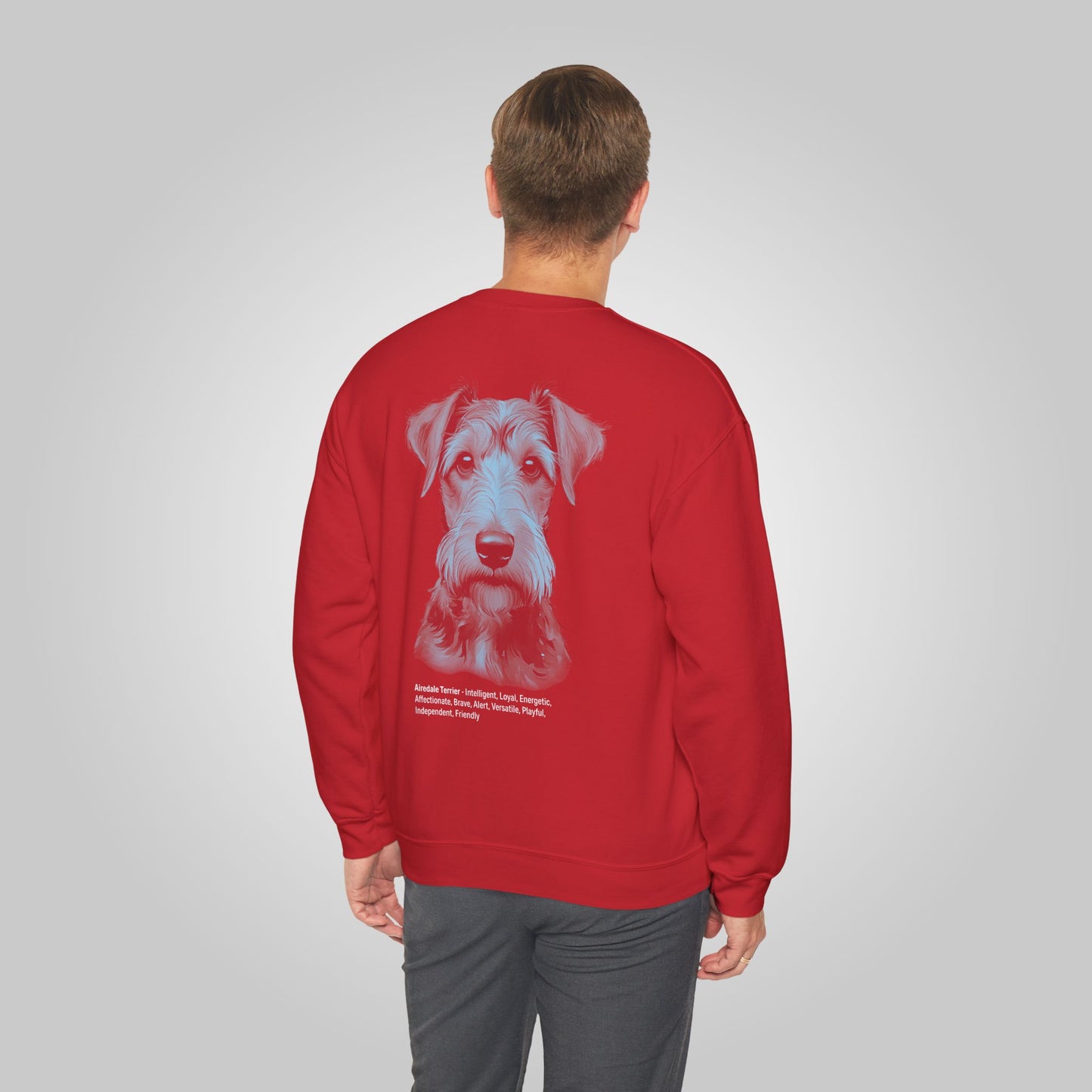 Airedale Terrier Dog Unisex Heavy Blend™ Crewneck Sweatshirt - Airedale Terrier Sweatshirt