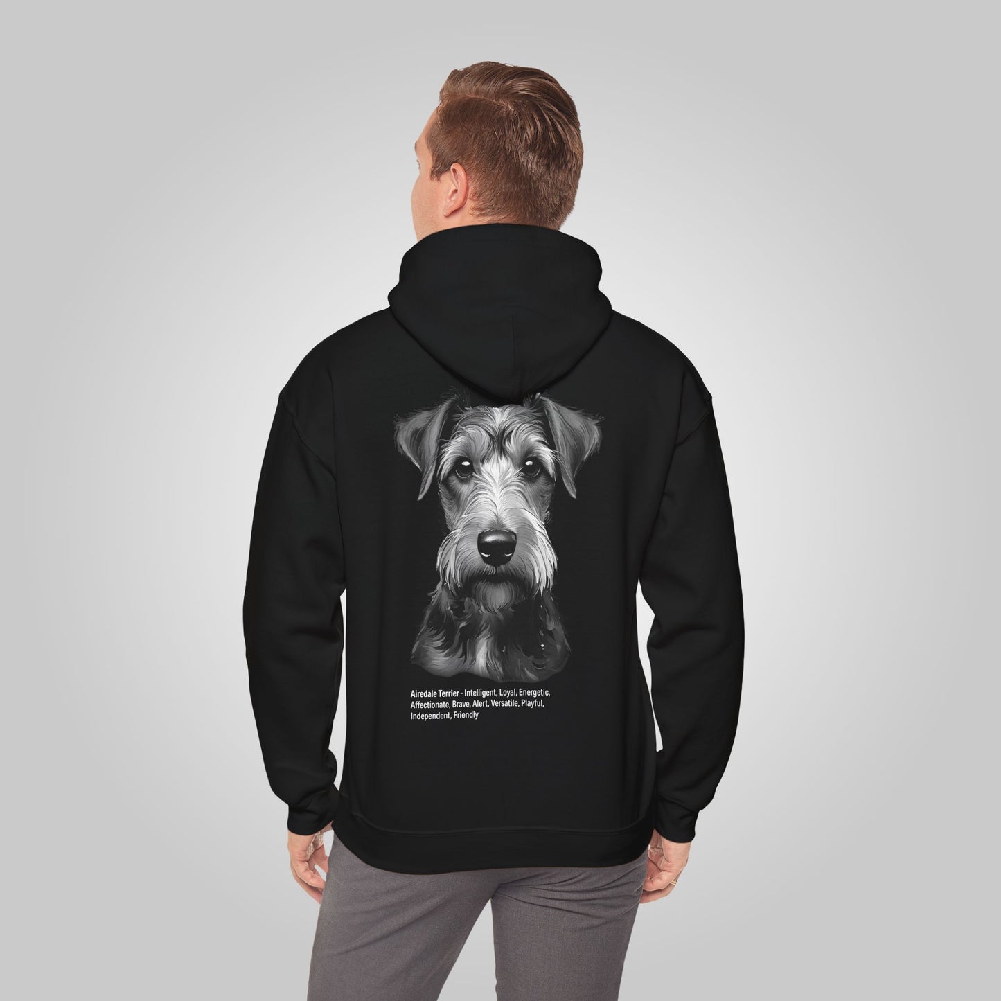 Airedale Terrier Dog Unisex Heavy Blend™ Hooded Sweatshirt - Airedale Terrier Hoodie