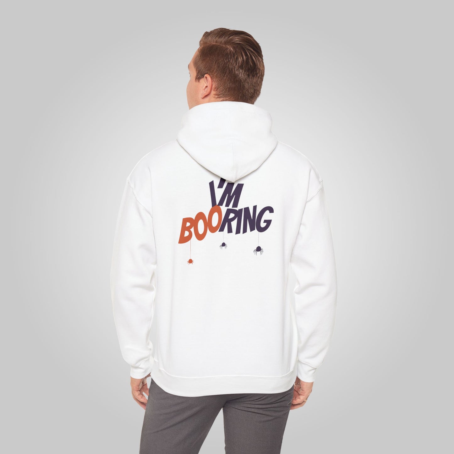 Halloween I am booring Unisex Heavy Blend™ Hooded Sweatshirt, I am booring Hoodie, Halloween Hoodie