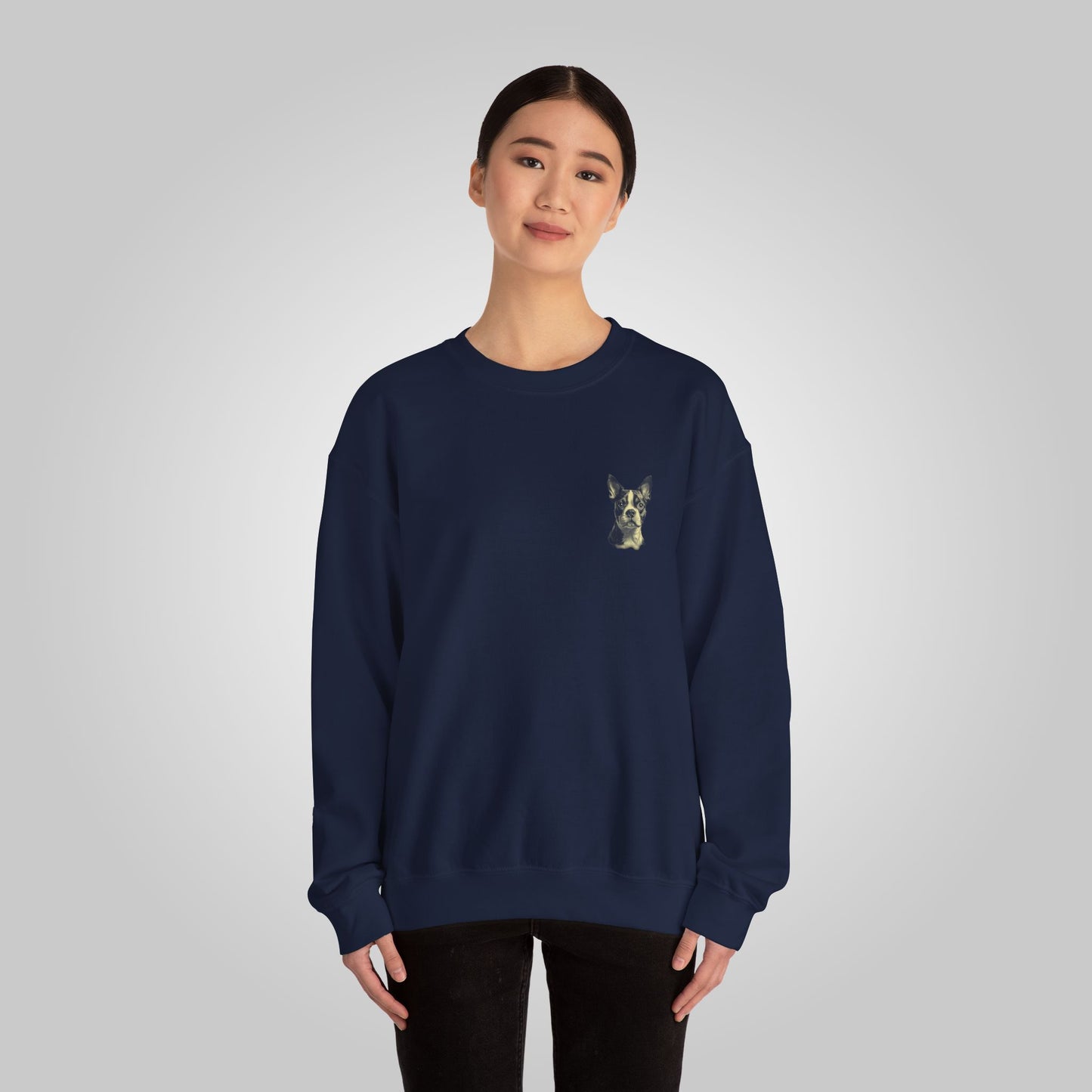 Boston Terrier Dog Unisex Heavy Blend™ Crewneck Sweatshirt - Boston Terrier Sweatshirt