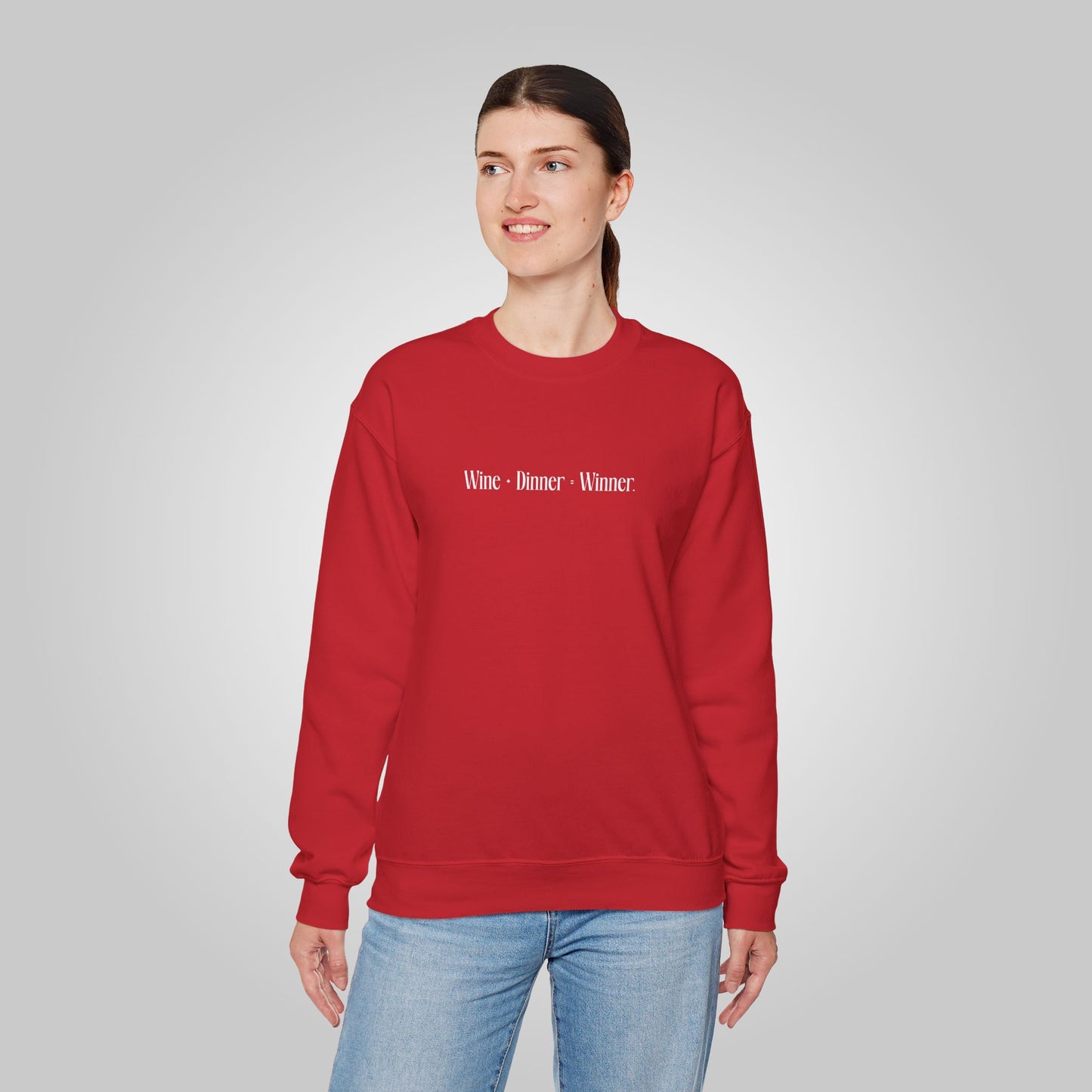 Wine+Dinner Unisex Heavy Blend™ Crewneck Sweatshirt - Winner Sweatshirt