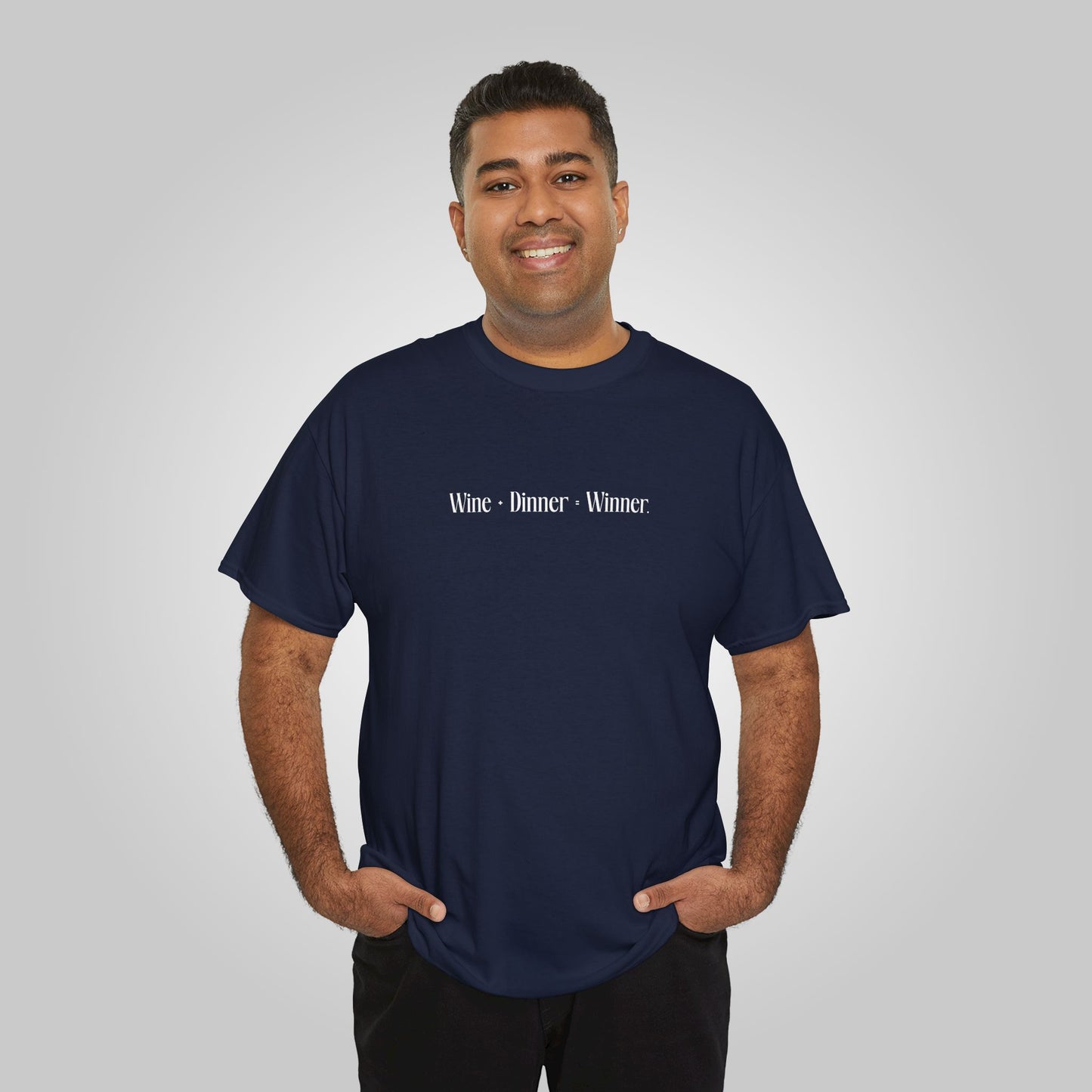 Wine+Dinner Unisex Heavy Cotton Tee - Winner T-Shirt