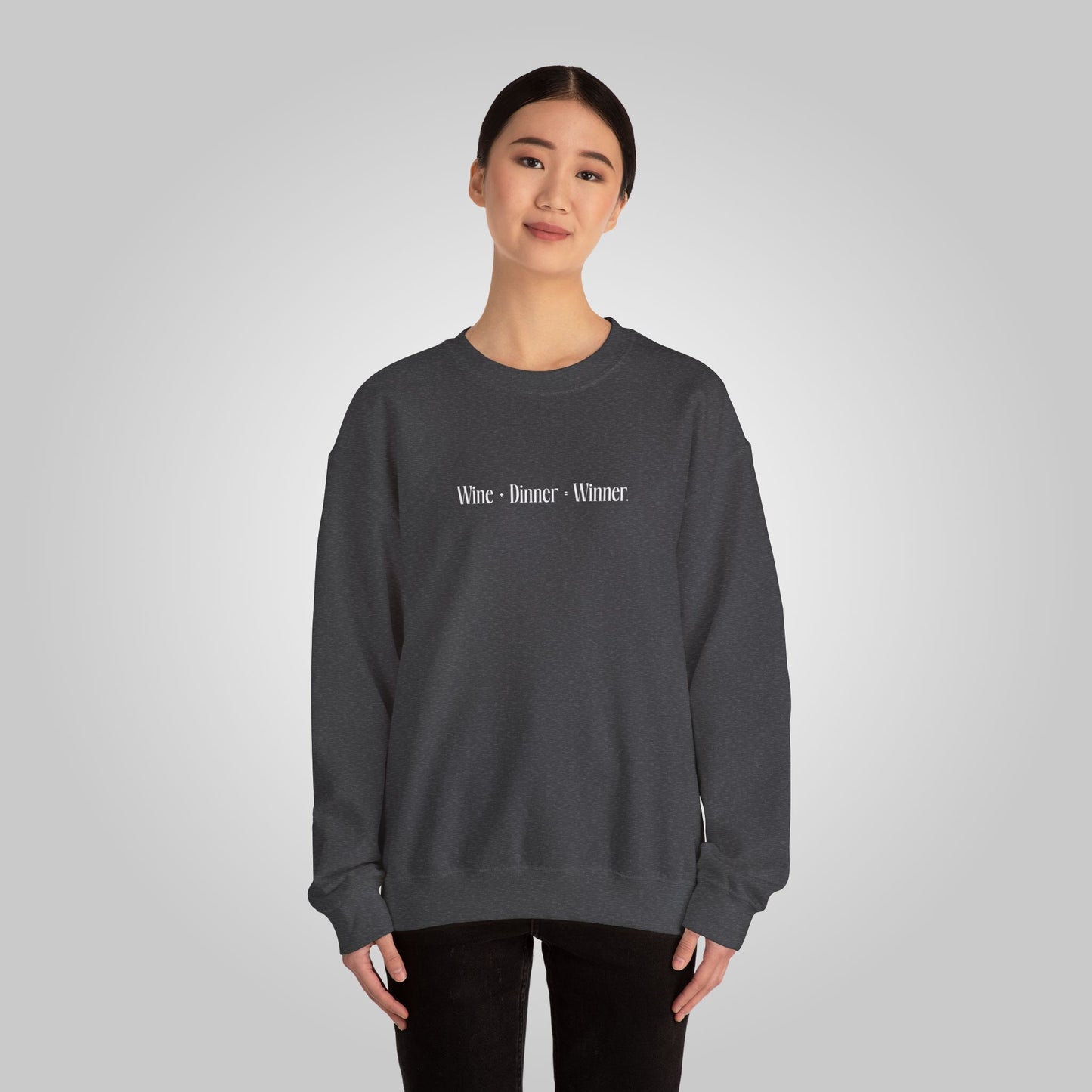 Wine+Dinner Unisex Heavy Blend™ Crewneck Sweatshirt - Winner Sweatshirt