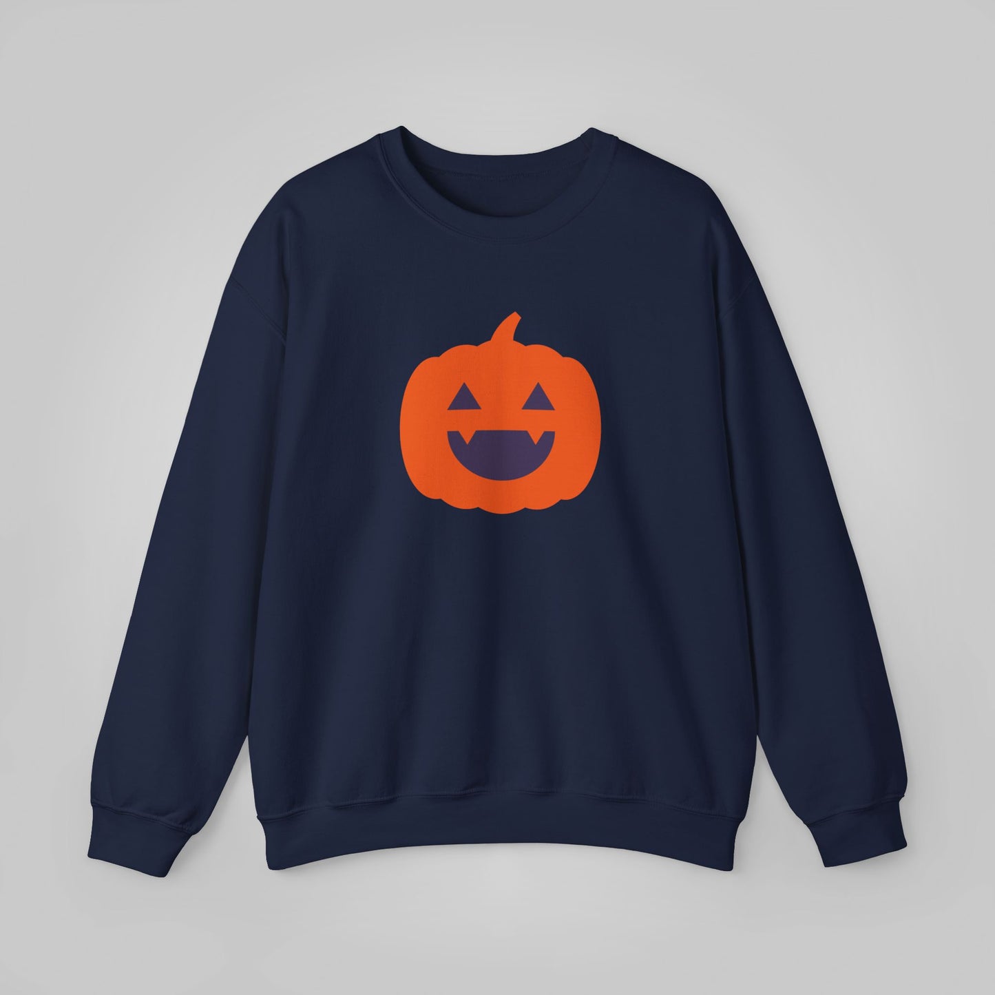 Halloween Pumpkin Head Unisex Heavy Blend™ Crewneck Sweatshirt, Harvest Jack Sweatshirt, Halloween Sweatshirt