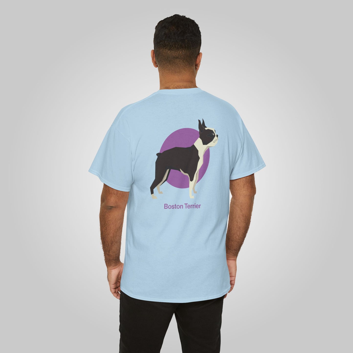 Boston Terrier Dog Unisex Heavy Cotton Tee - Boston Terrier Tee