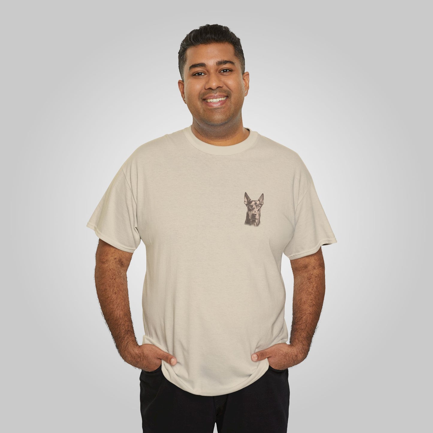 Doberman Dog Unisex Heavy Cotton Tee - Doberman Tee