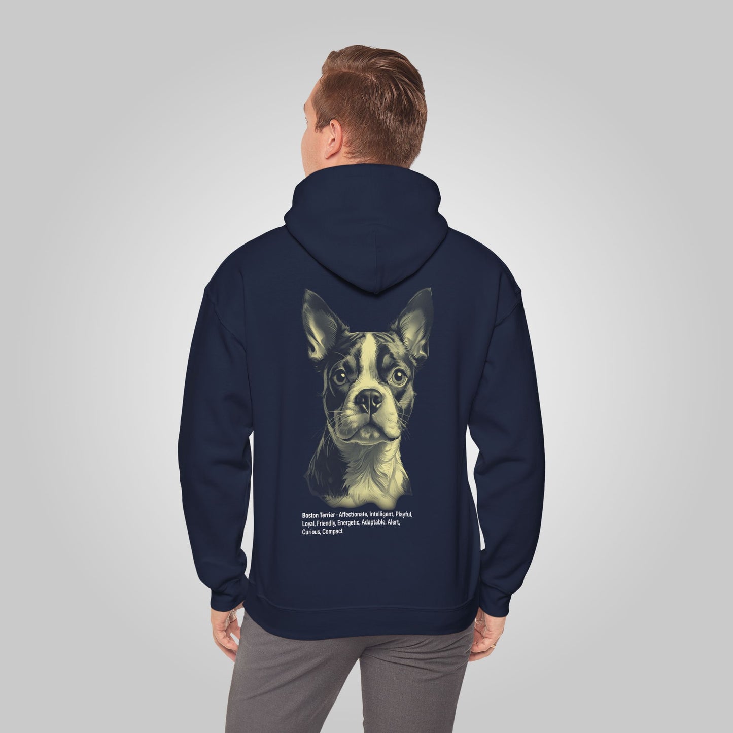 Boston Terrier Dog Unisex Heavy Blend™ Hooded Sweatshirt - Boston Terrier Hoodie