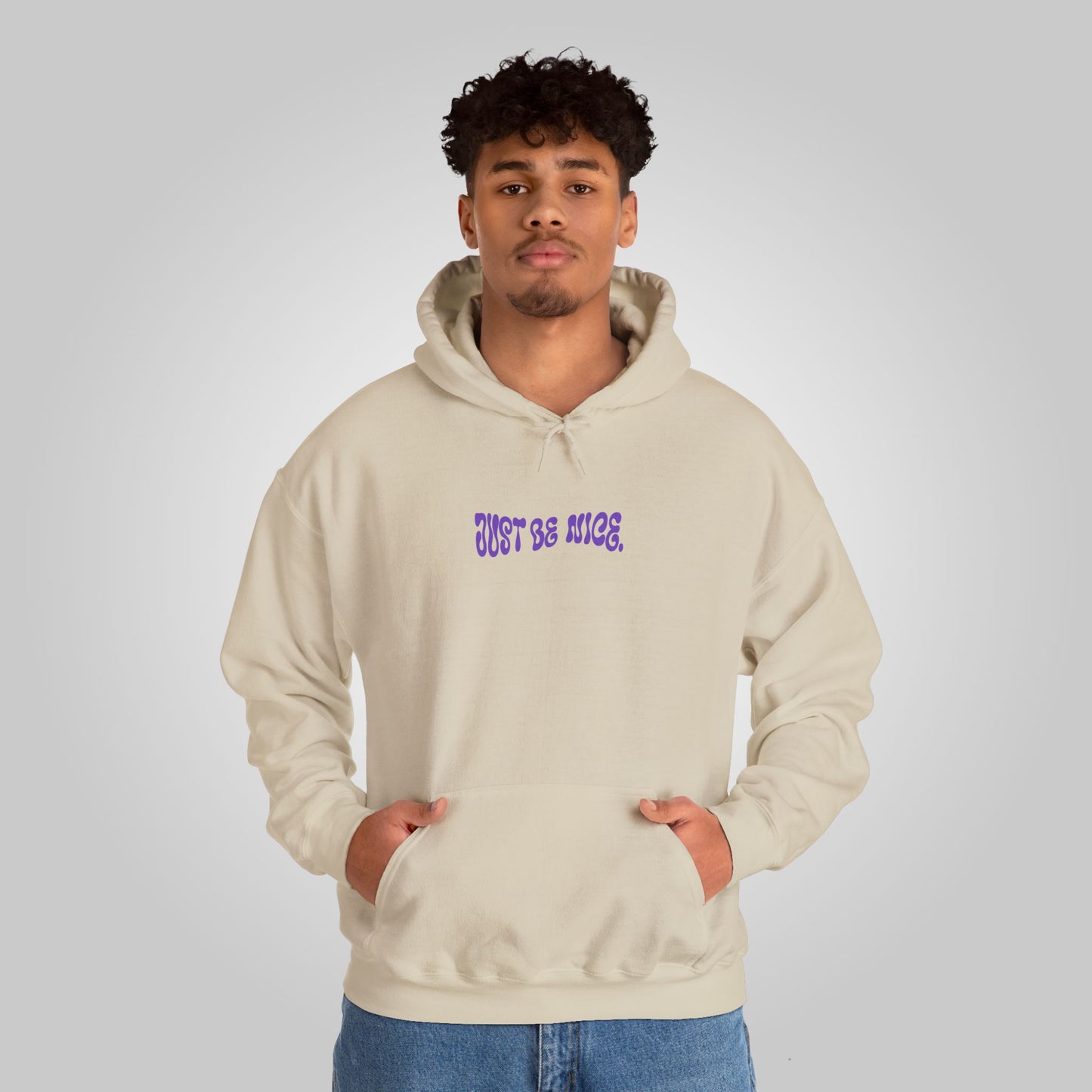 Just Be Nice Unisex Heavy Blend™ Hooded Sweatshirt - Motivational Hoodie, Just Be Nice Hoodie