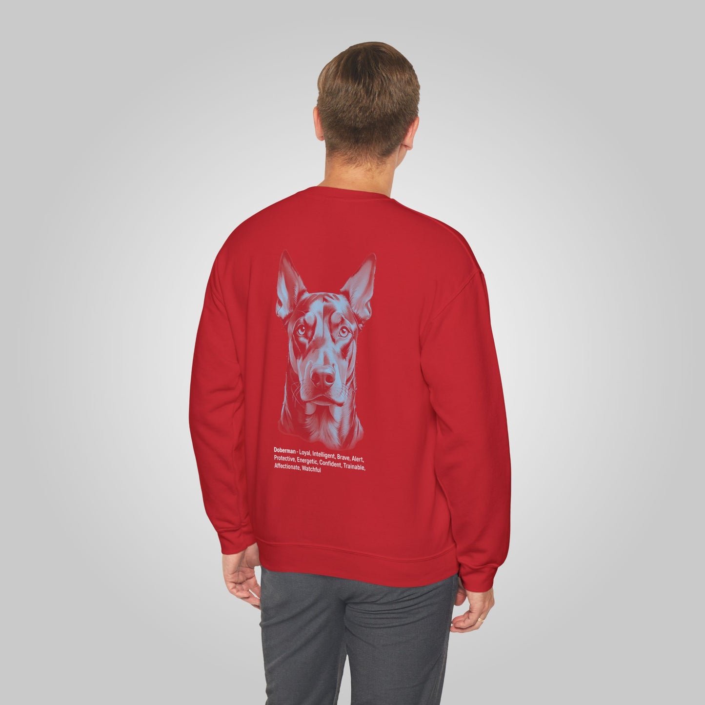 Doberman Dog Unisex Heavy Blend™ Crewneck Sweatshirt - Doberman Sweatshirt