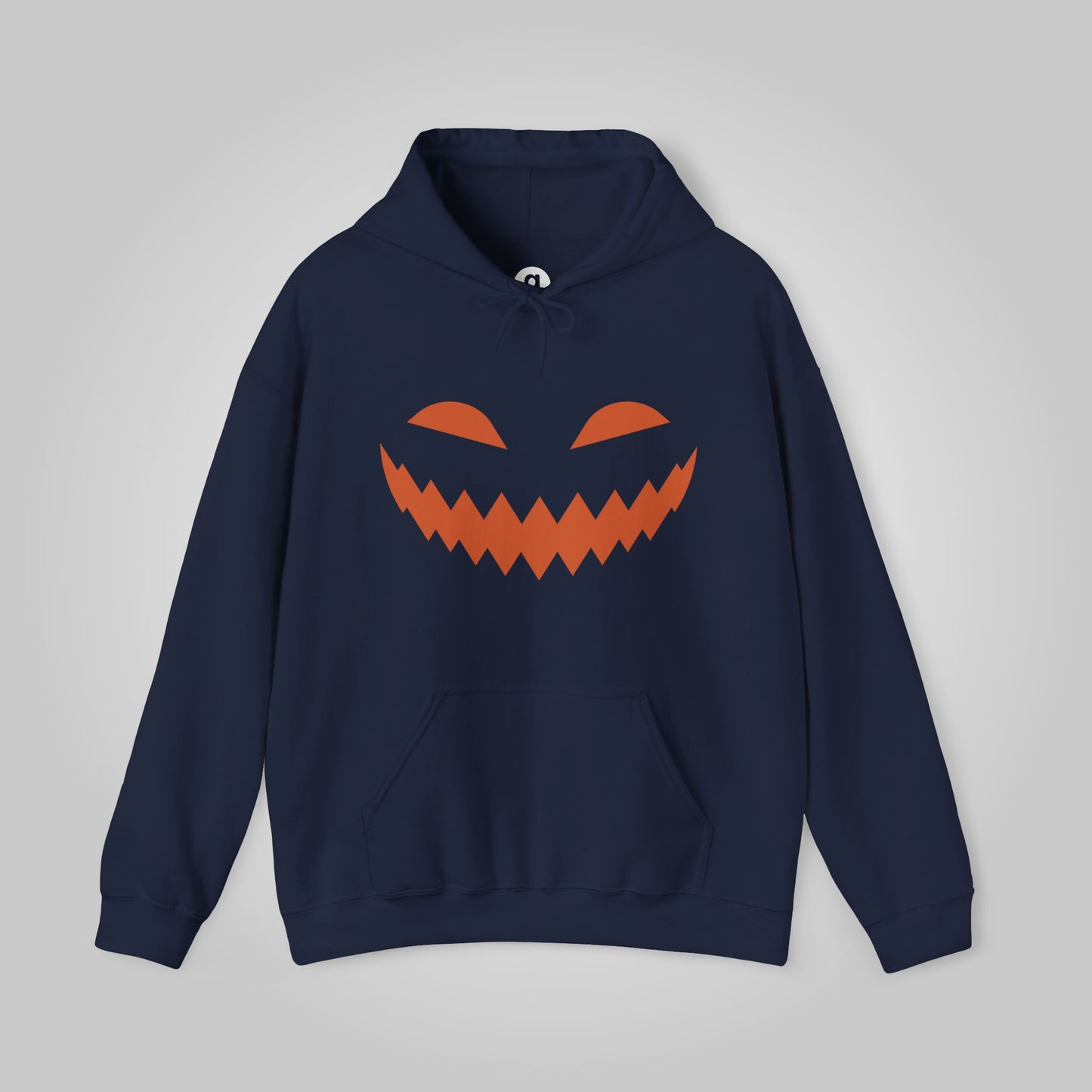 Halloween Pumpkin Smile Unisex Heavy Blend™ Hooded Sweatshirt, Gourd Glow Spooky Smile Hoodie, Halloween Hoodie