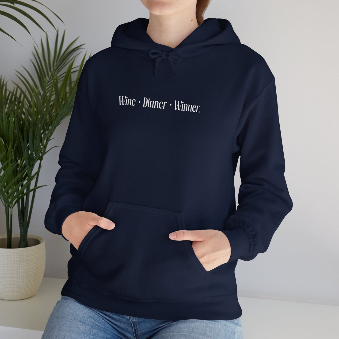 Wine+Dinner Unisex Heavy Blend™ Hooded Sweatshirt - Winner Hoodie