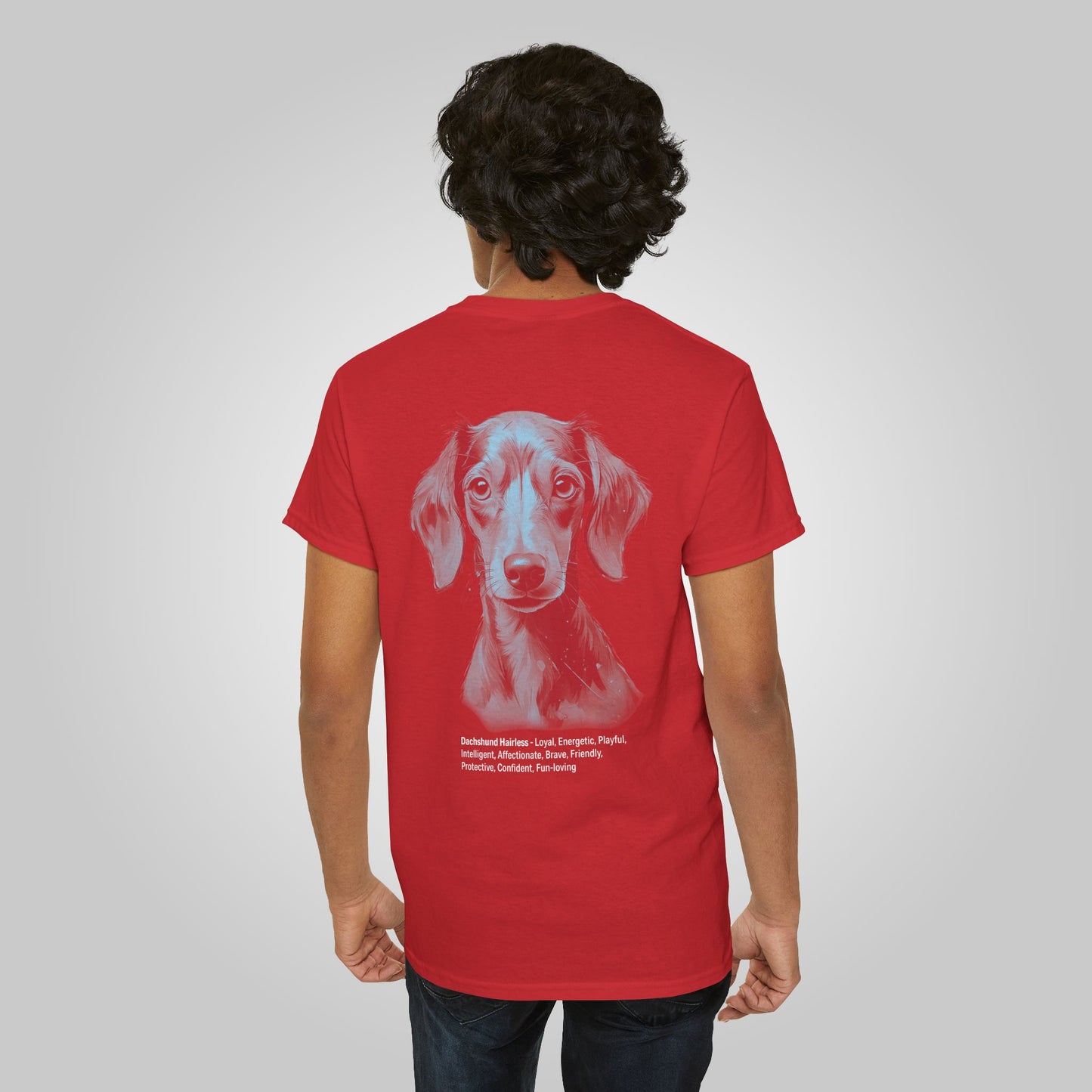 Dachshund hairless Dog Unisex Heavy Cotton Tee - Dachshund hairless Tee