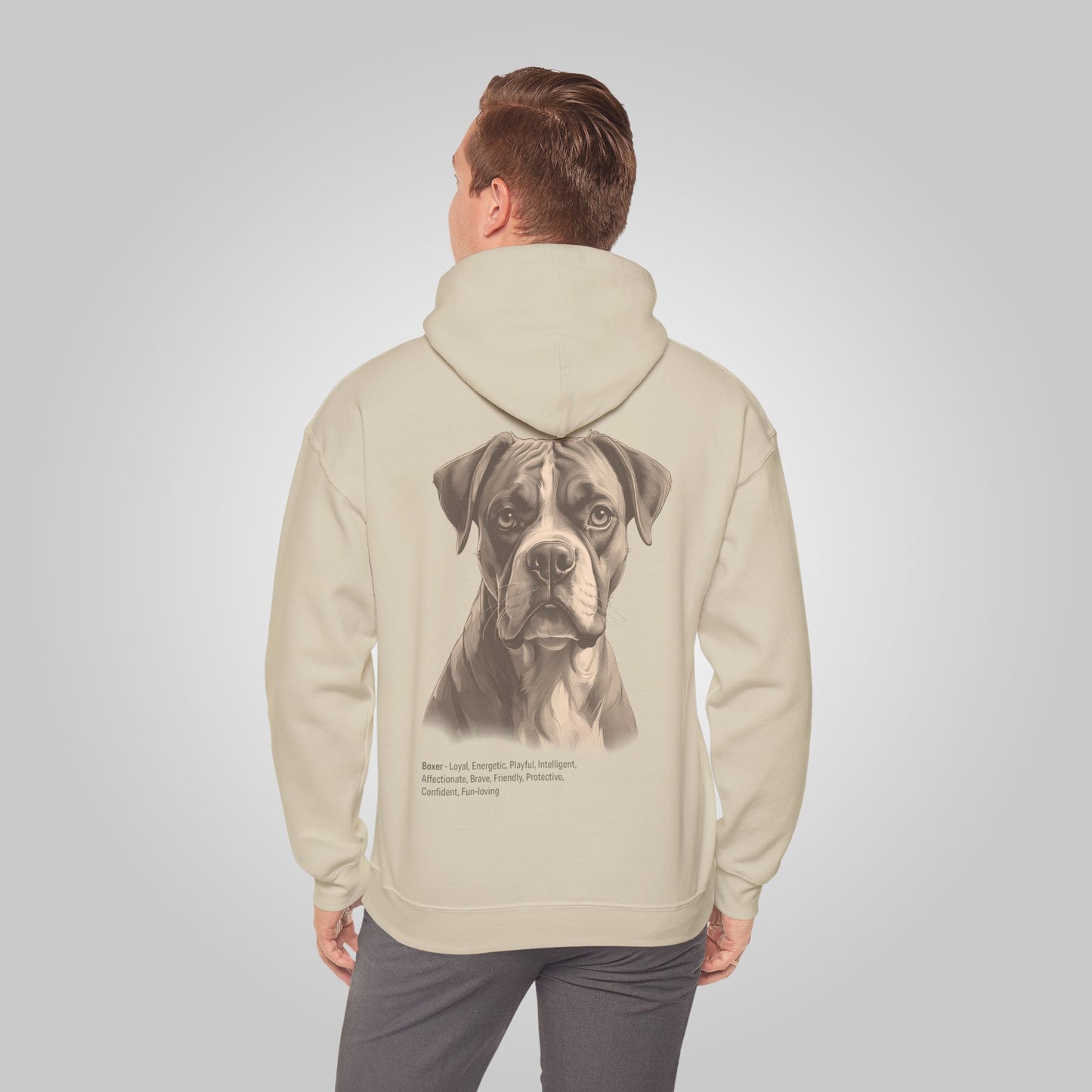 Boxer Dog Unisex Heavy Blend™ Hooded Sweatshirt - Boxer Hoodie