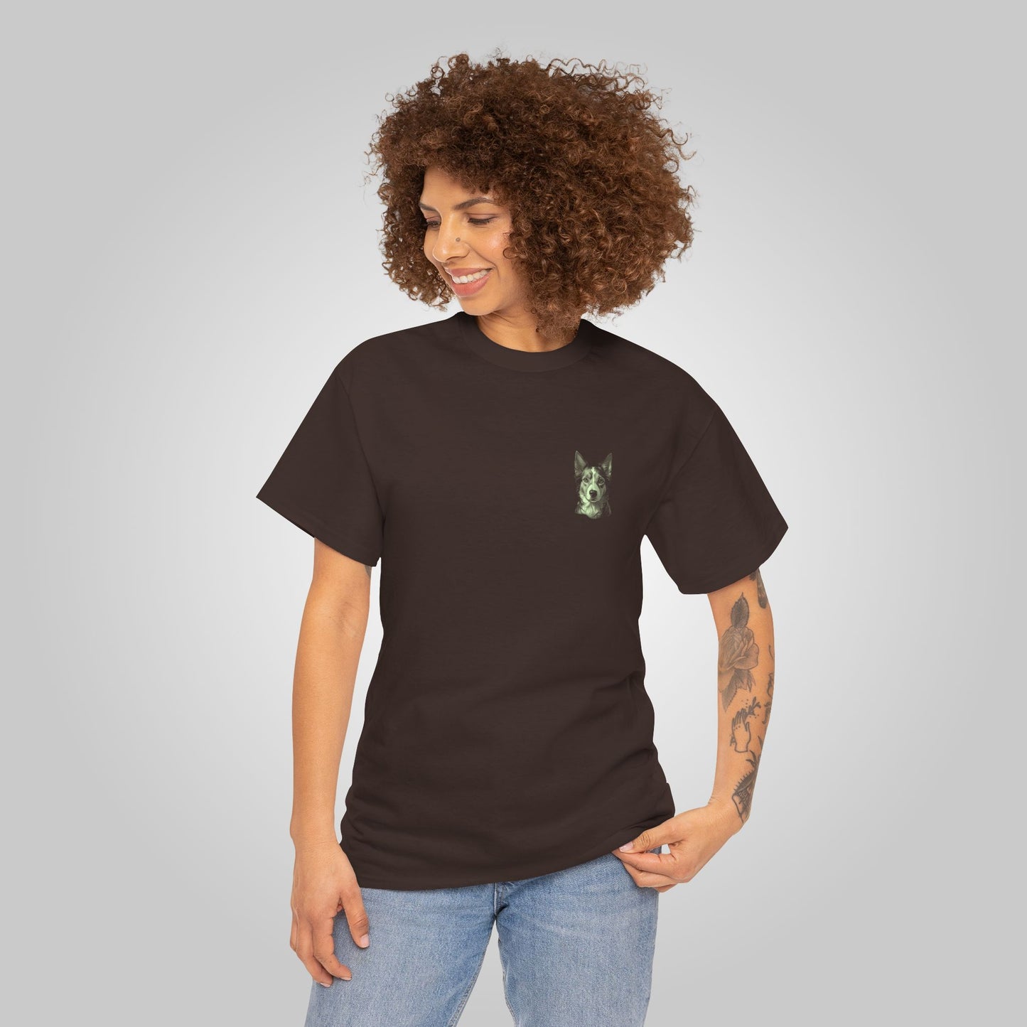 Portuguese Podengo Dog Unisex Heavy Cotton Tee - Portuguese Podengo Tee