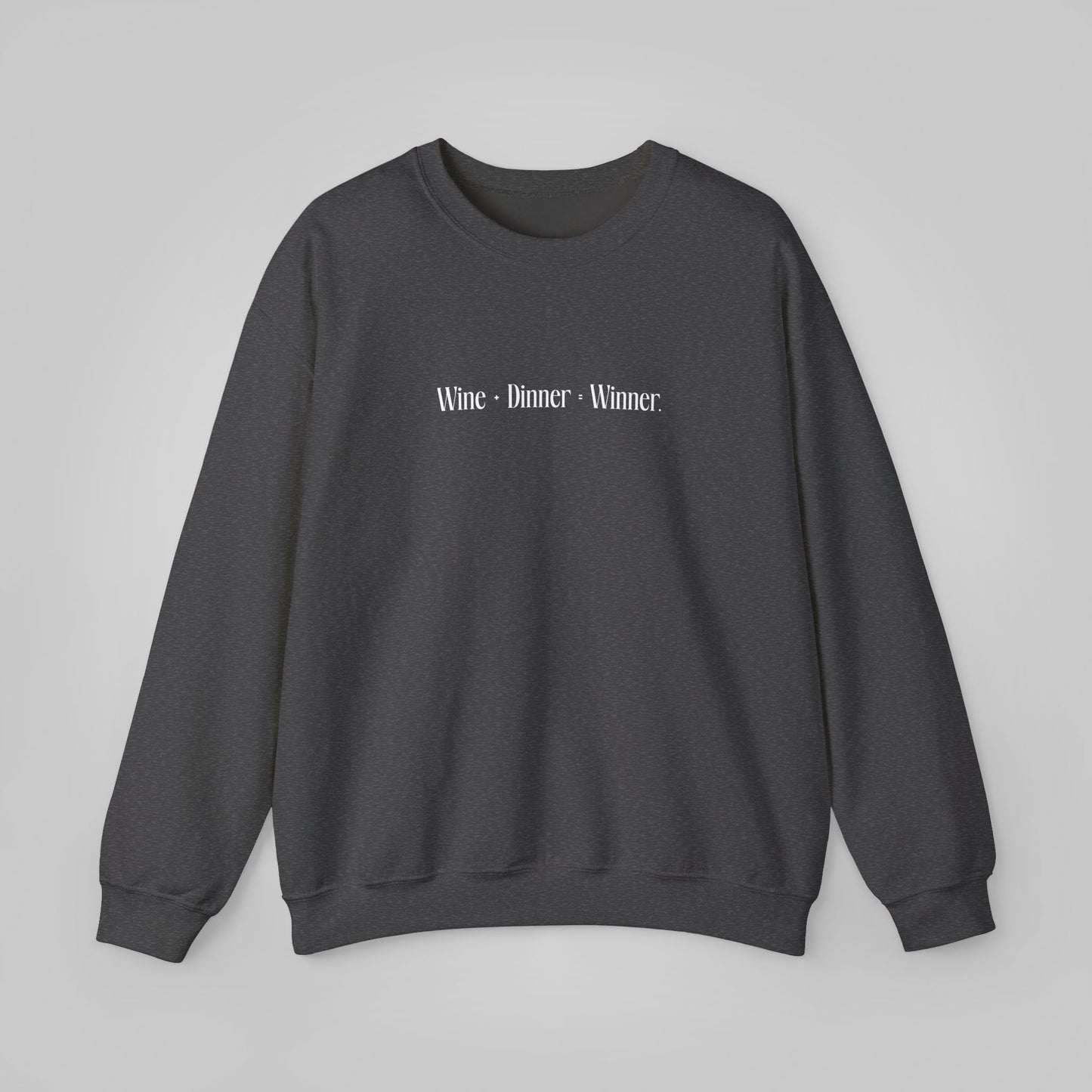 Wine+Dinner Unisex Heavy Blend™ Crewneck Sweatshirt - Winner Sweatshirt