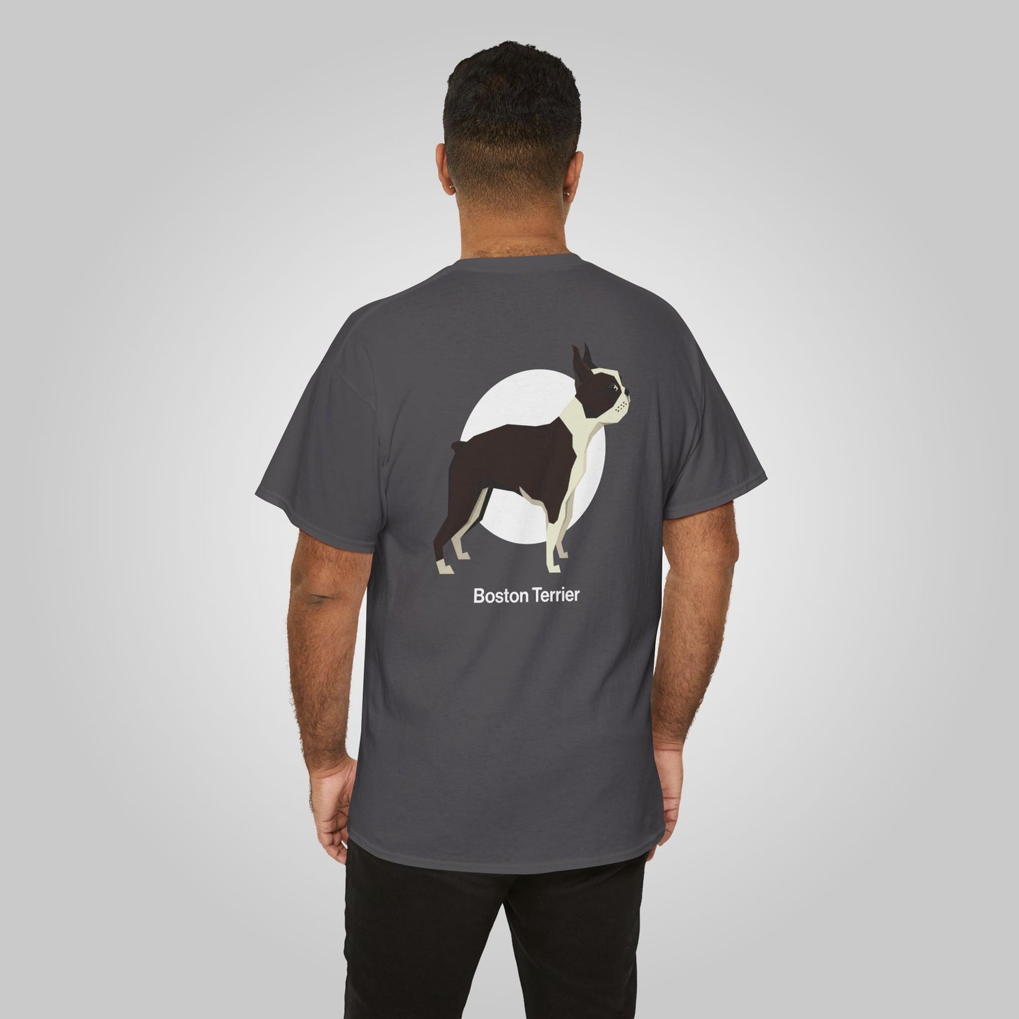 Boston Terrier Dog Unisex Heavy Cotton Tee - Boston Terrier Tee