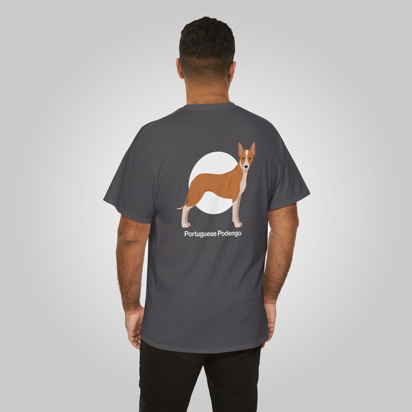 Portuguese Podengo Dog Unisex Heavy Cotton Tee - Portuguese Podengo Tee