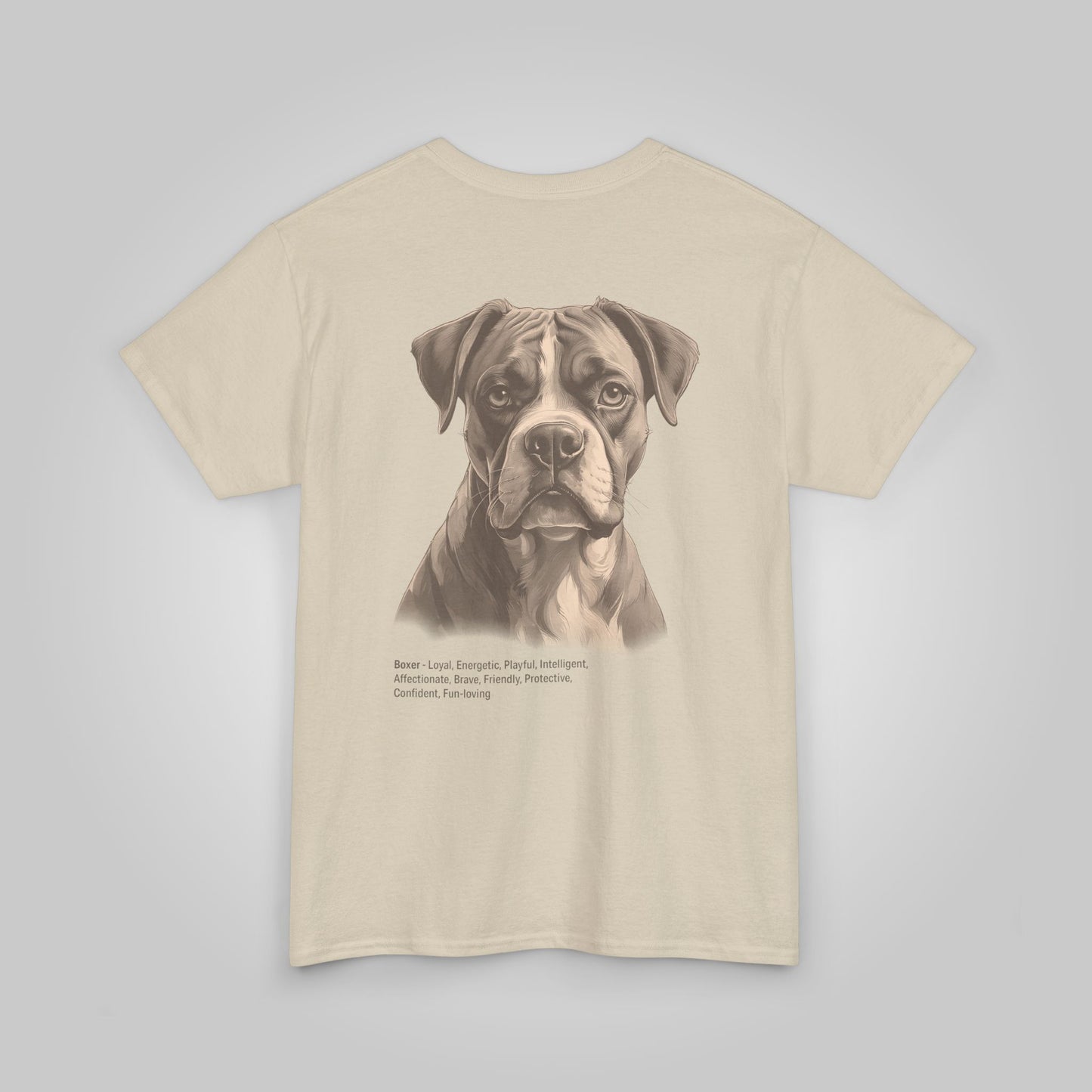 Boxer Dog Unisex Heavy Cotton Tee - Boxer Tee