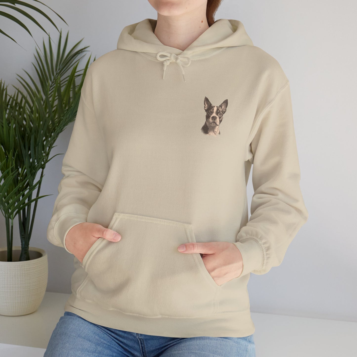 Boston Terrier Dog Unisex Heavy Blend™ Hooded Sweatshirt - Boston Terrier Hoodie