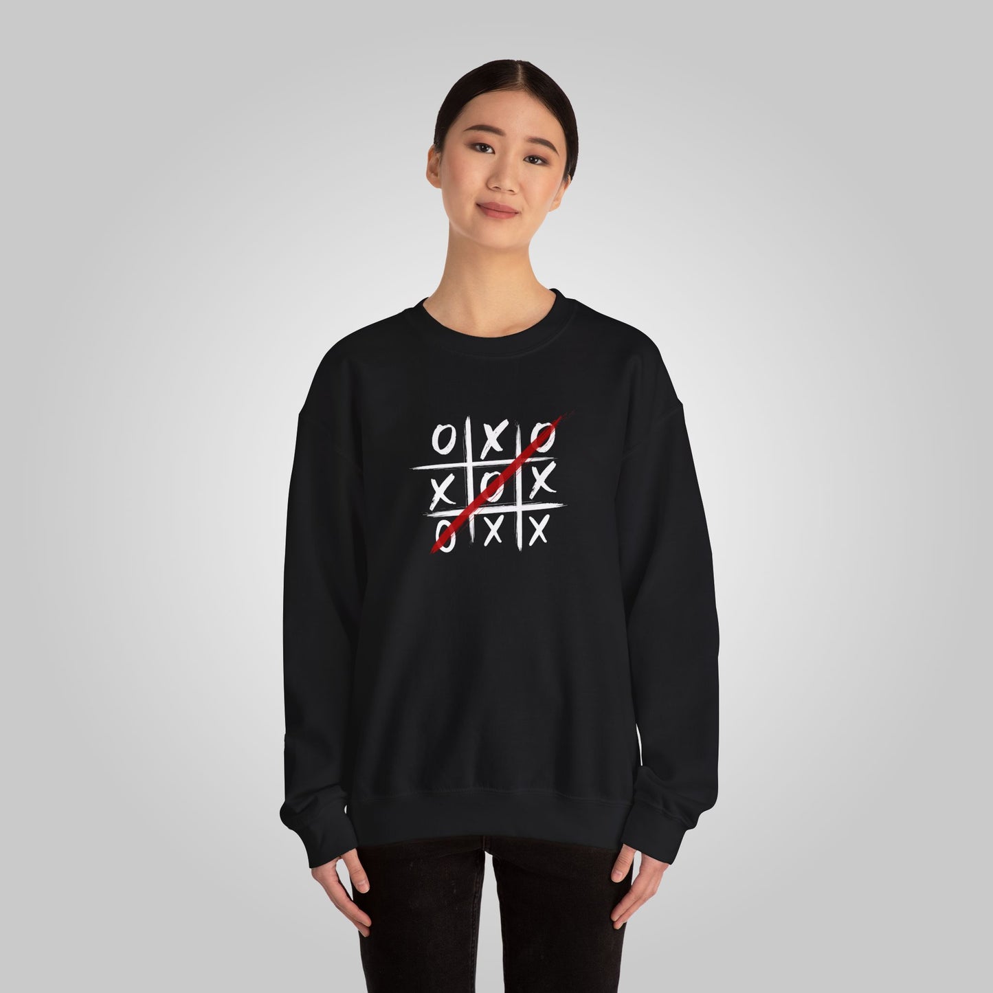 Tic-Tac-Toe Unisex Heavy Blend™ Crewneck Sweatshirt - Playful  Sweatshirt - Tic-Tac-Toe Sweatshirt