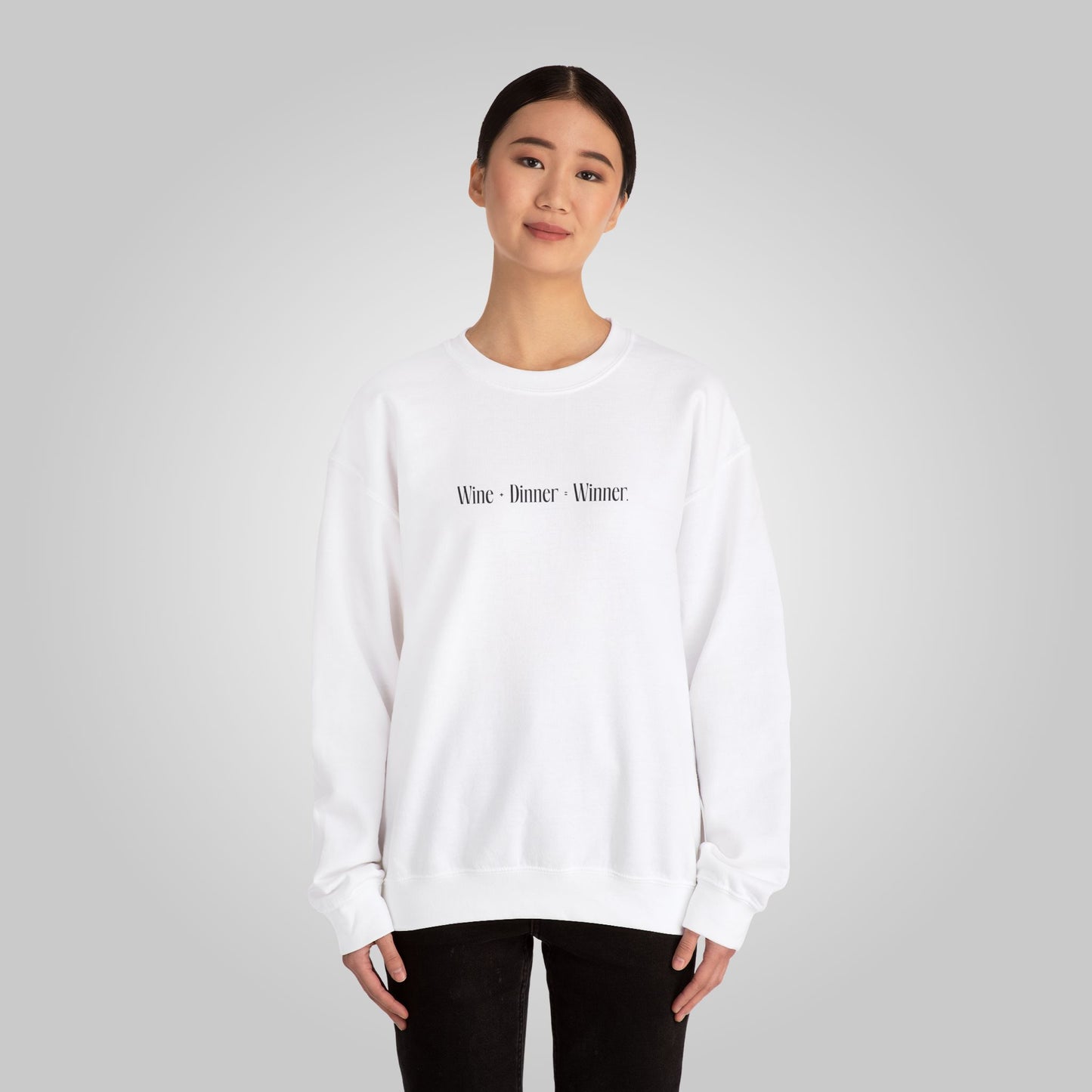 Wine+Dinner Unisex Heavy Blend™ Crewneck Sweatshirt - Winner Sweatshirt