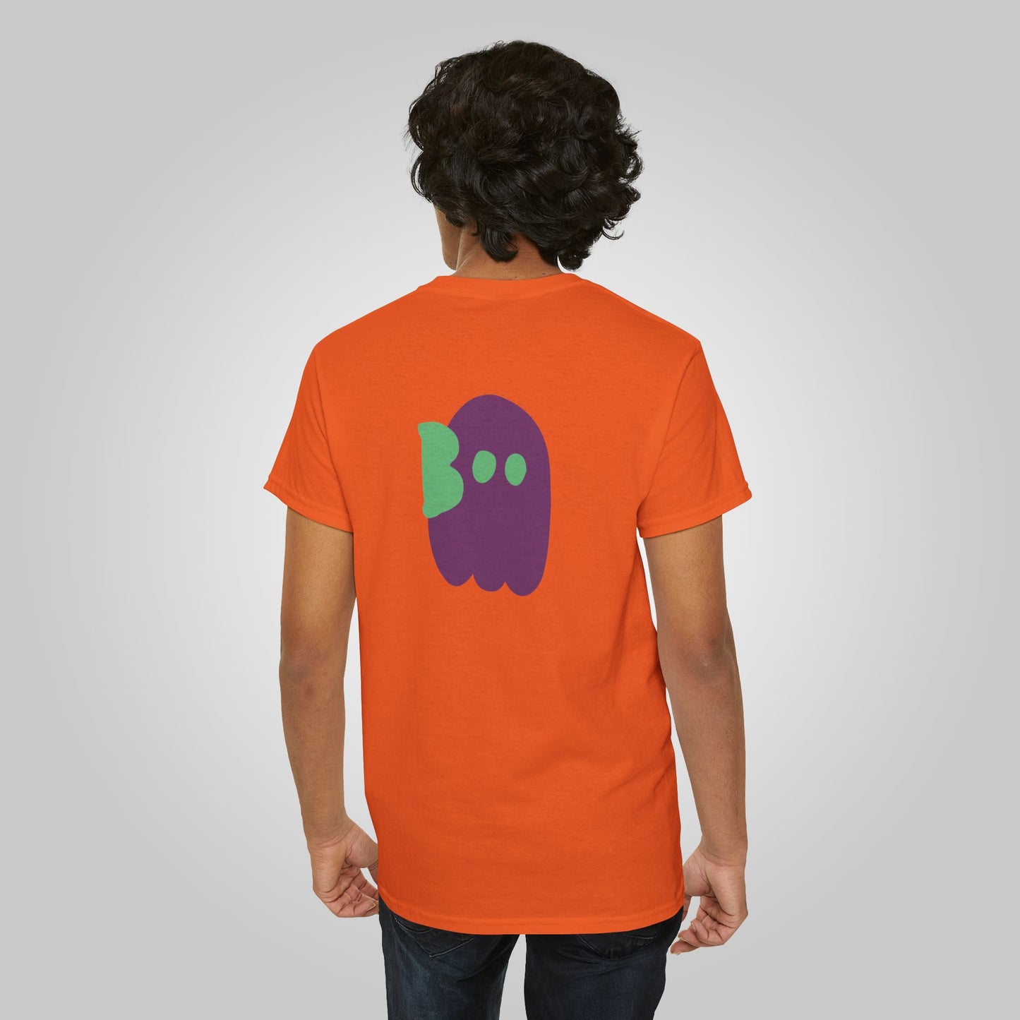 Halloween Boo Unisex Heavy Cotton Tee, Ghostly Gotcha Boo T-Shirt, Halloween Tee