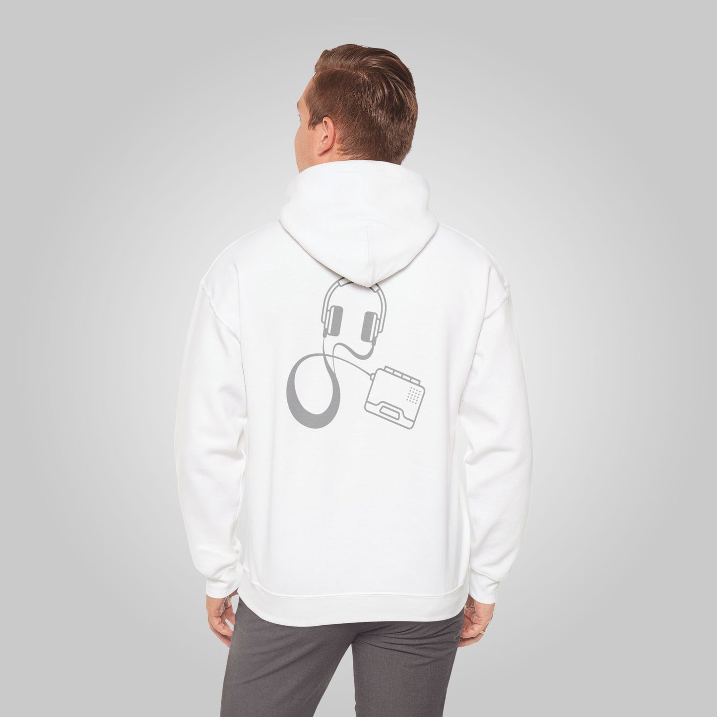 Walkman, Retro 80s Unisex Heavy Blend™ Hooded Sweatshirt, Walkman Hoodie