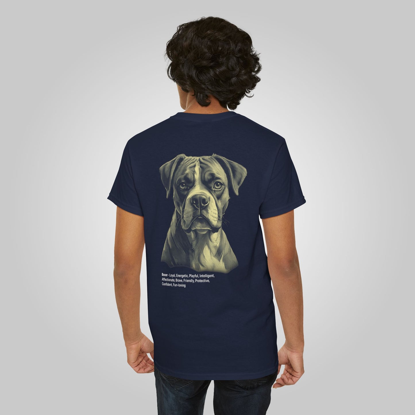 Boxer Dog Unisex Heavy Cotton Tee - Boxer Tee