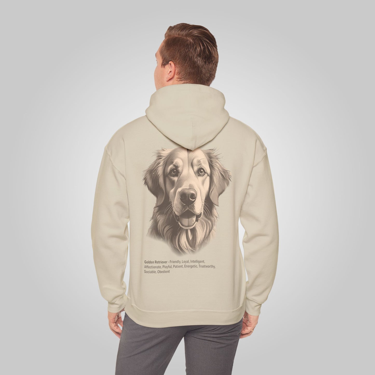 Golden Retriever Dog Unisex Heavy Blend™ Hooded Sweatshirt - Golden Retriever Hoodie