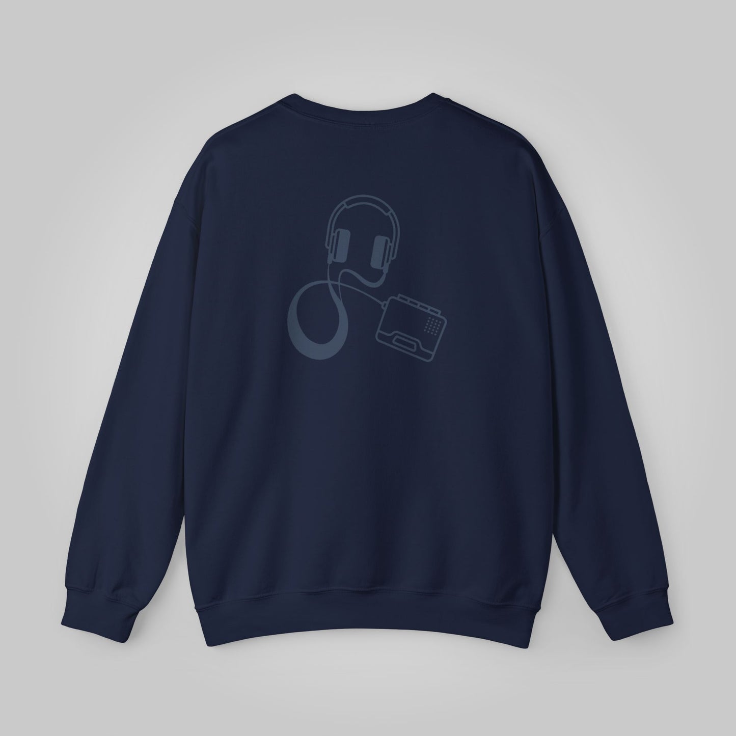 Walkman, Retro 80s Unisex Heavy Blend™ Crewneck Sweatshirt, Walkman Sweatshirt