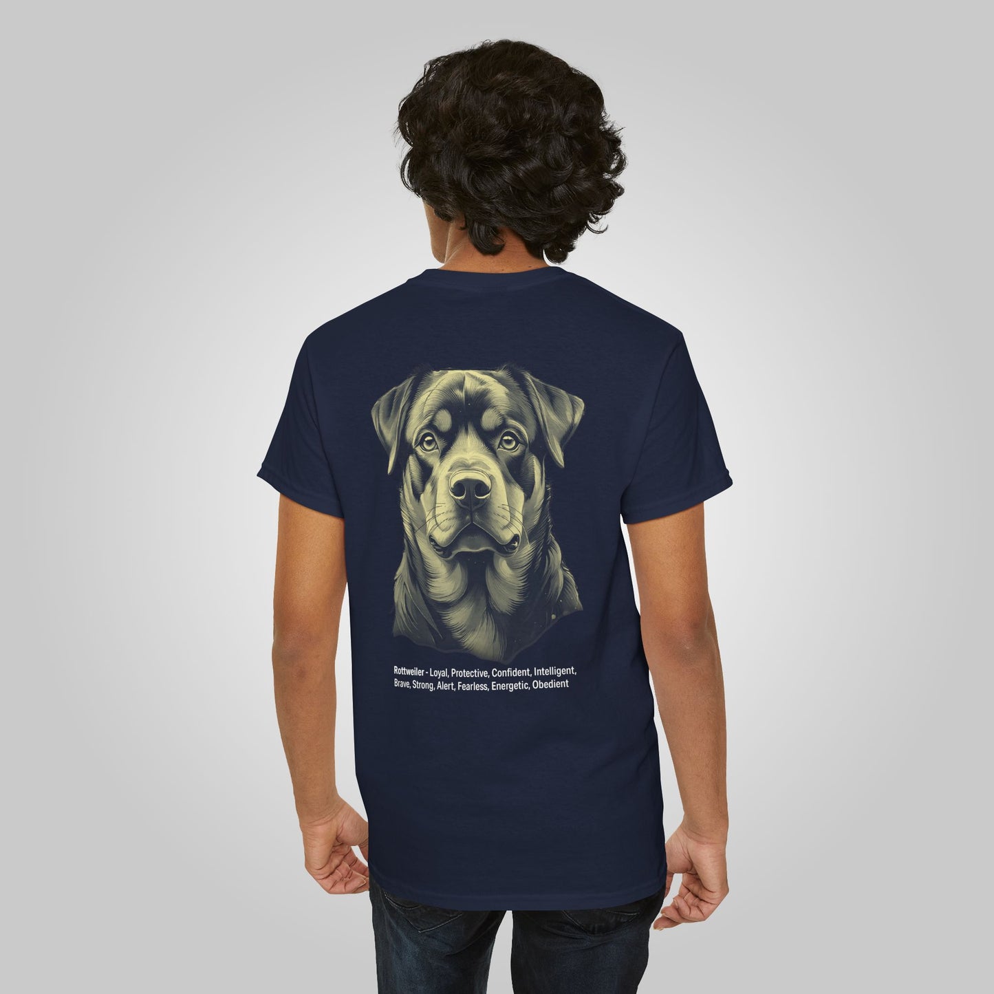 Rottweiler Dog Unisex Heavy Cotton Tee - Rottweiler Tee