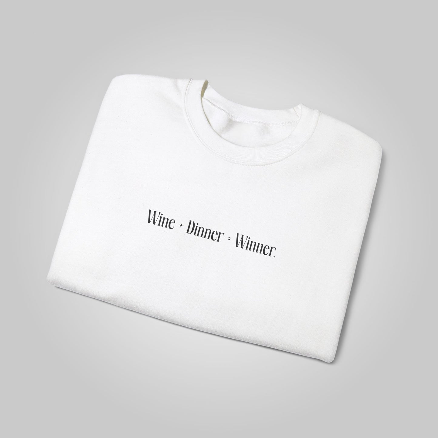 Wine+Dinner Unisex Heavy Blend™ Crewneck Sweatshirt - Winner Sweatshirt